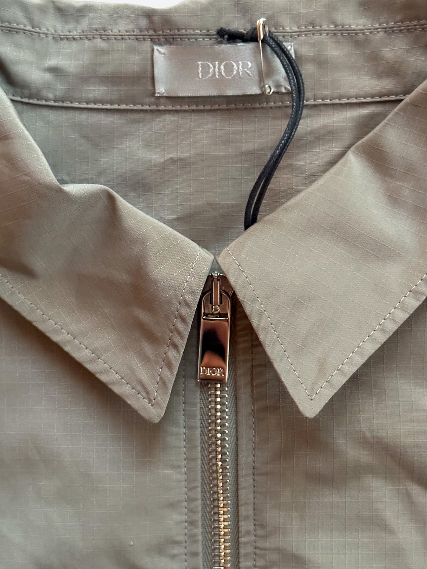 Dior Tan Zip Up Windbreaker