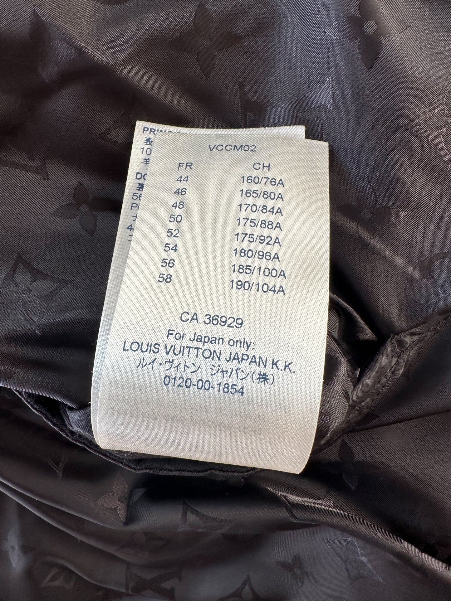 Louis Vuitton Black Monogram Reversible Leather Jacket