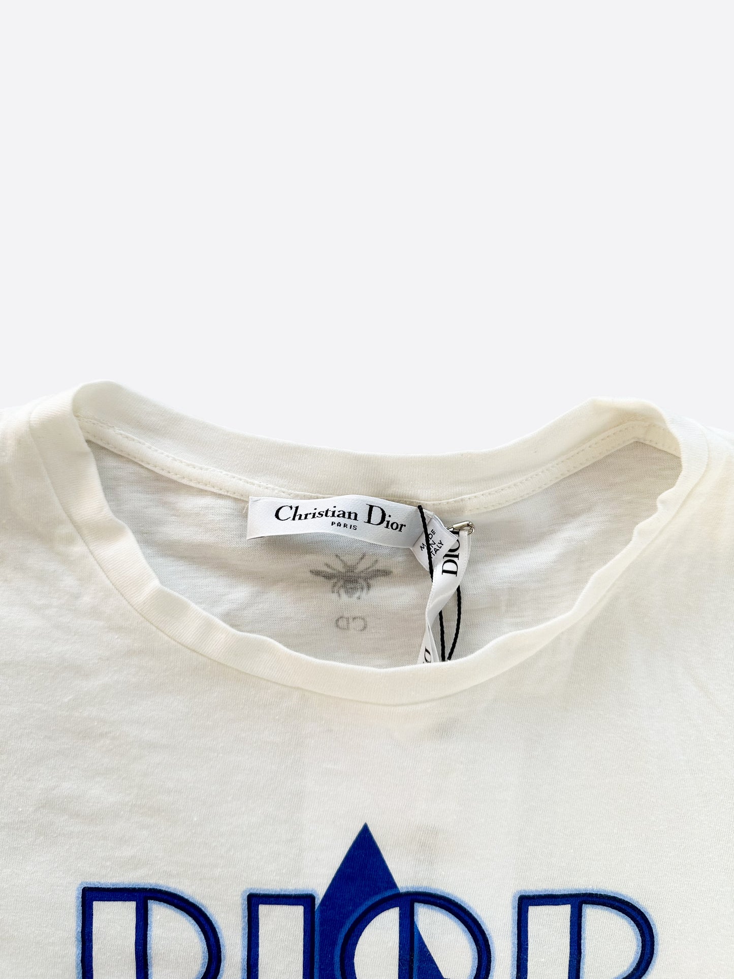 Dior White Dior Vibe Embroidered Women's T-Shirt