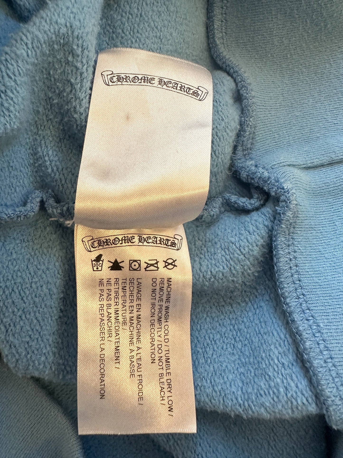Chrome Hearts Blue Miami Exclusive Girls Love Chrome Hoodie