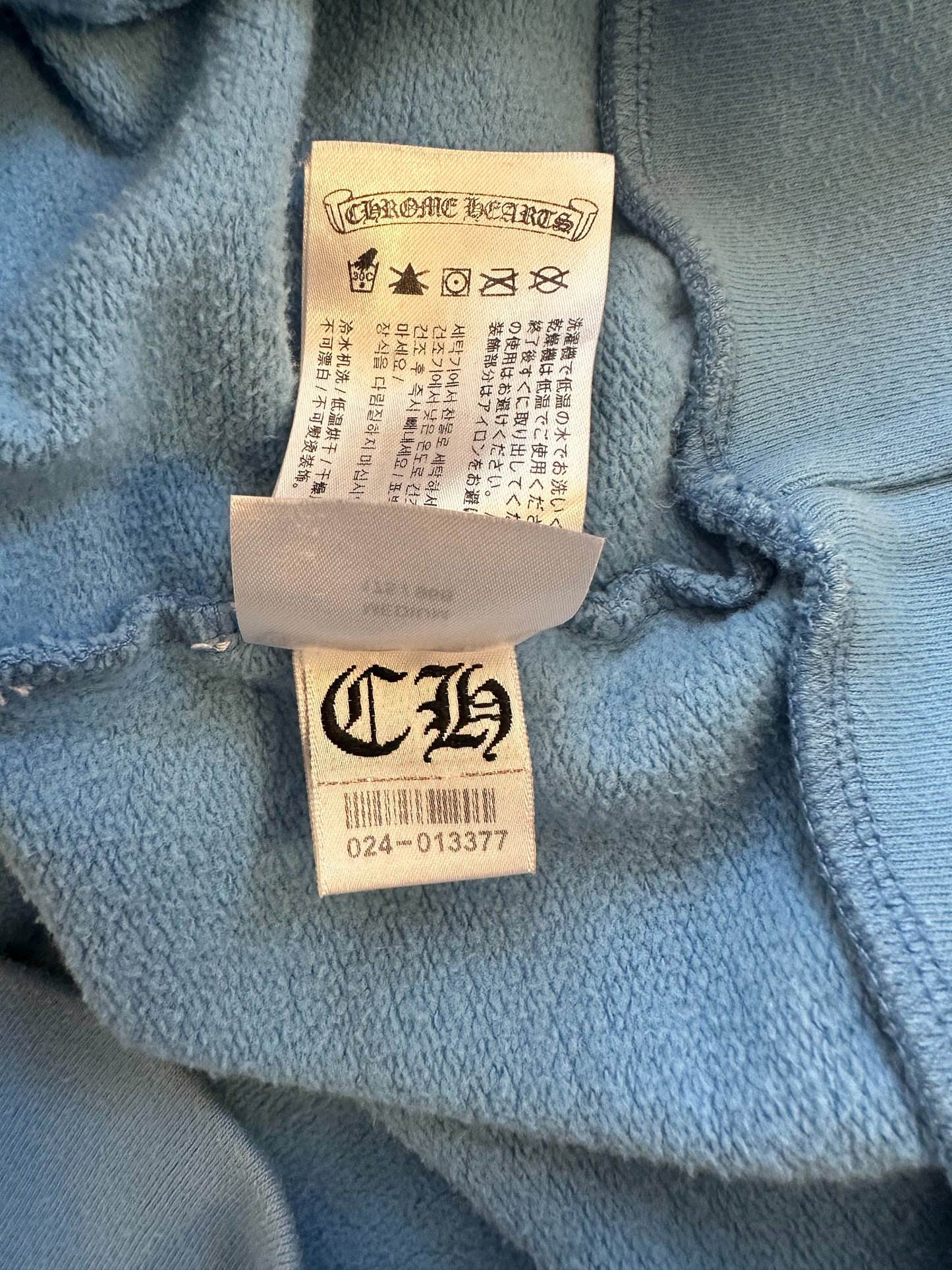 Chrome Hearts Blue Miami Exclusive Girls Love Chrome Hoodie