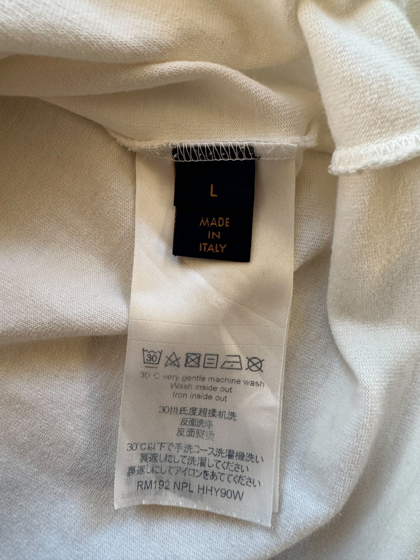 Louis Vuitton White Smoke Logo T-Shirt