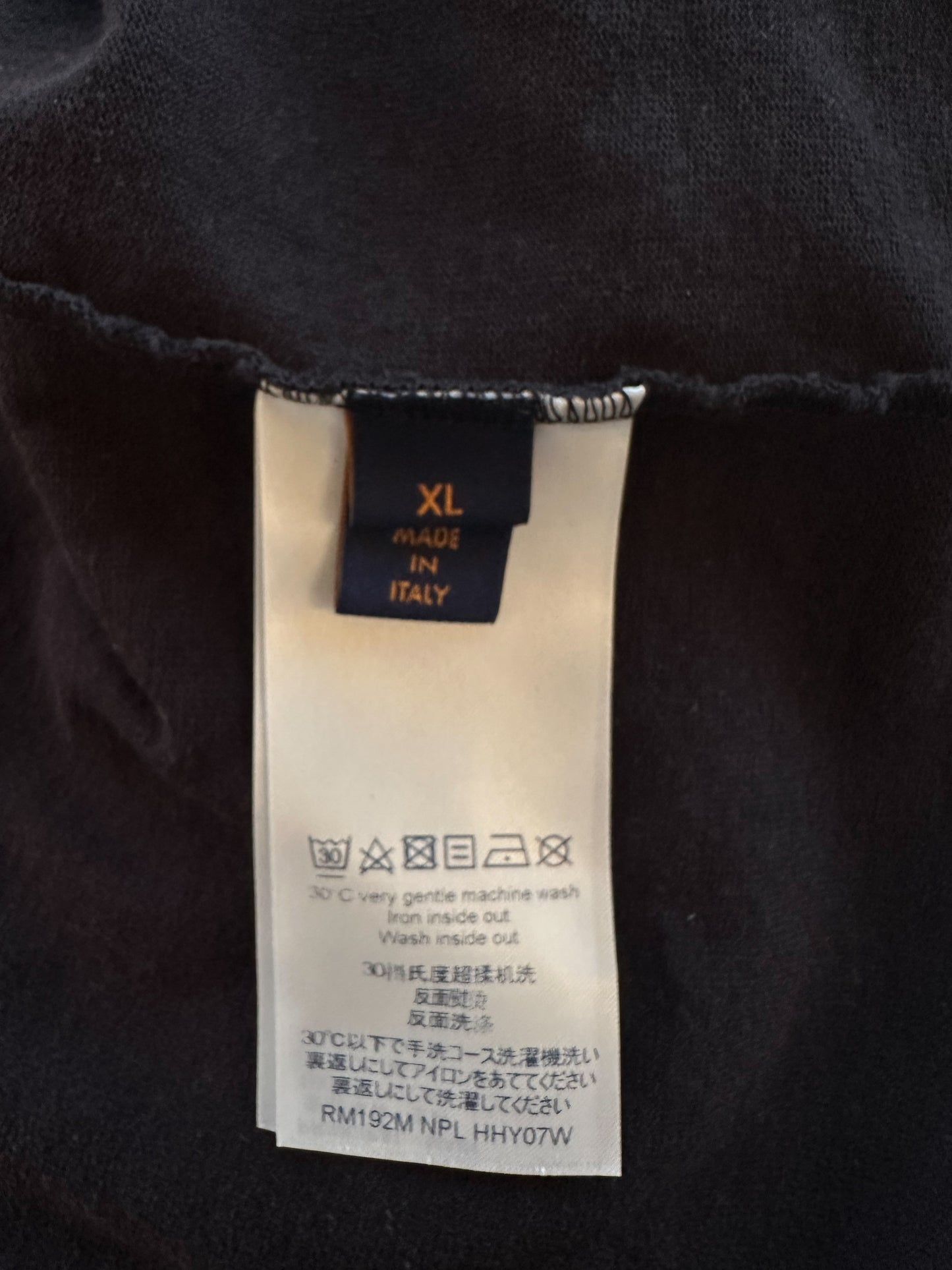 Louis Vuitton Black Barcode Logo T-Shirt