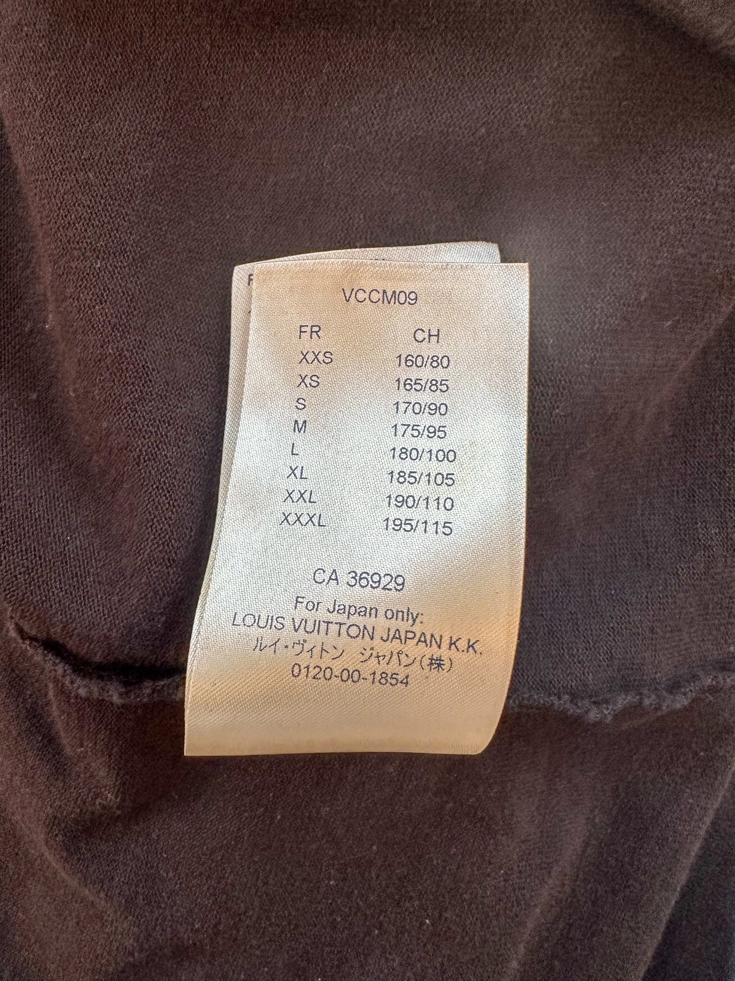 Louis Vuitton Black Barcode Logo T-Shirt