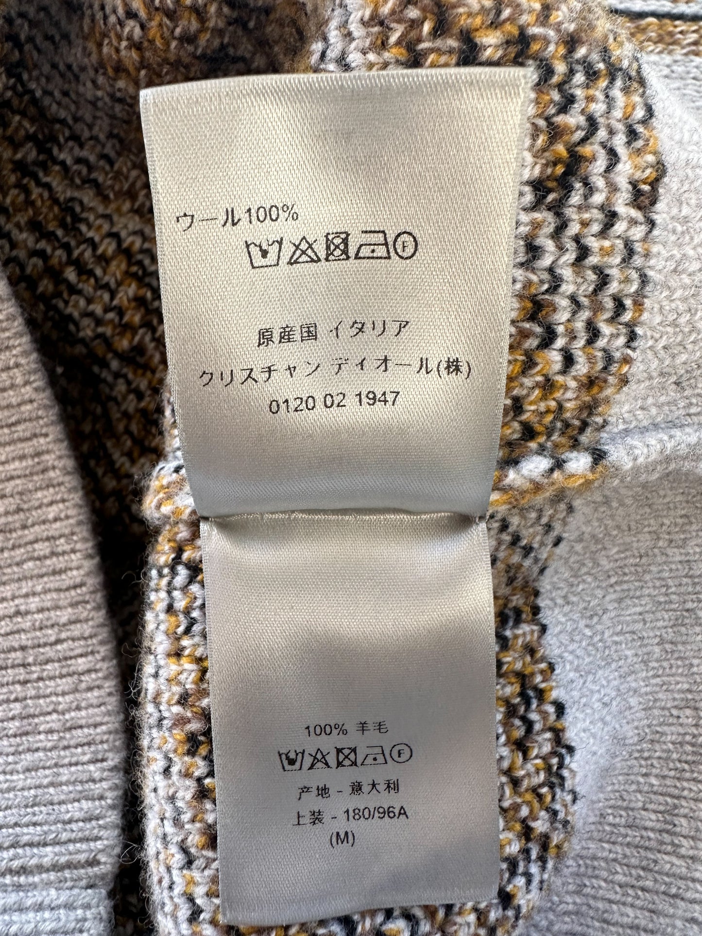 Dior Brown Oblique Wool Knit Sweater