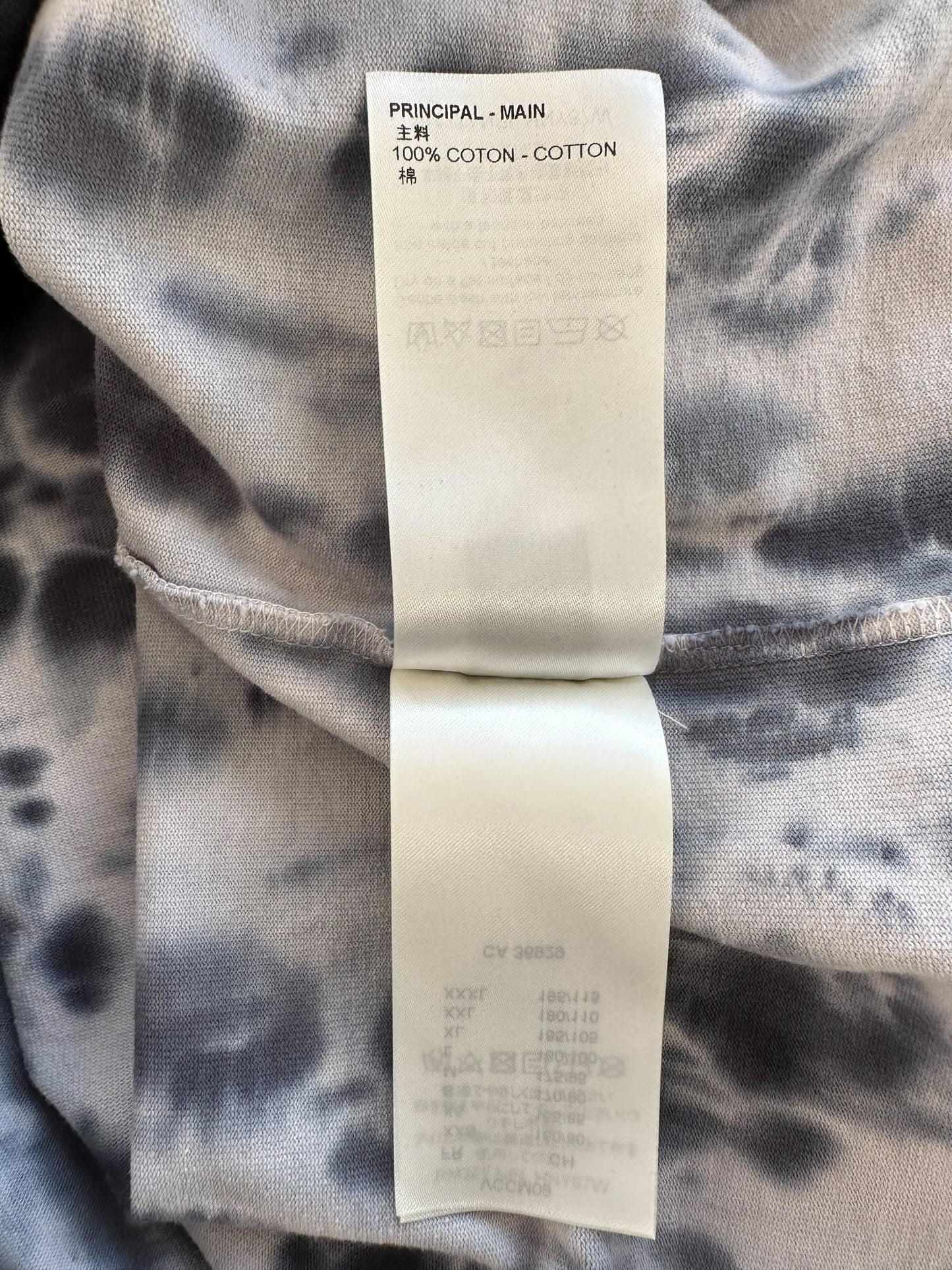Louis Vuitton Grey & Orange Tie-Dye Graffiti T-Shirt