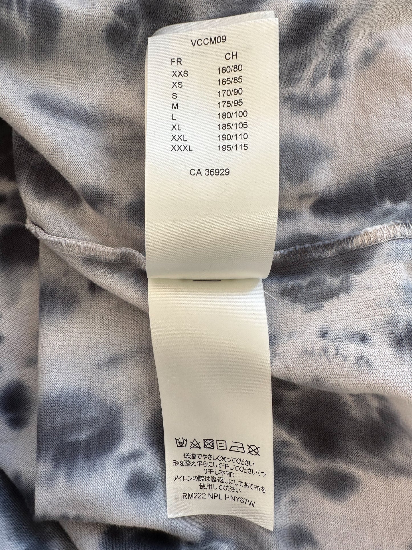 Louis Vuitton Grey & Orange Tie-Dye Graffiti T-Shirt