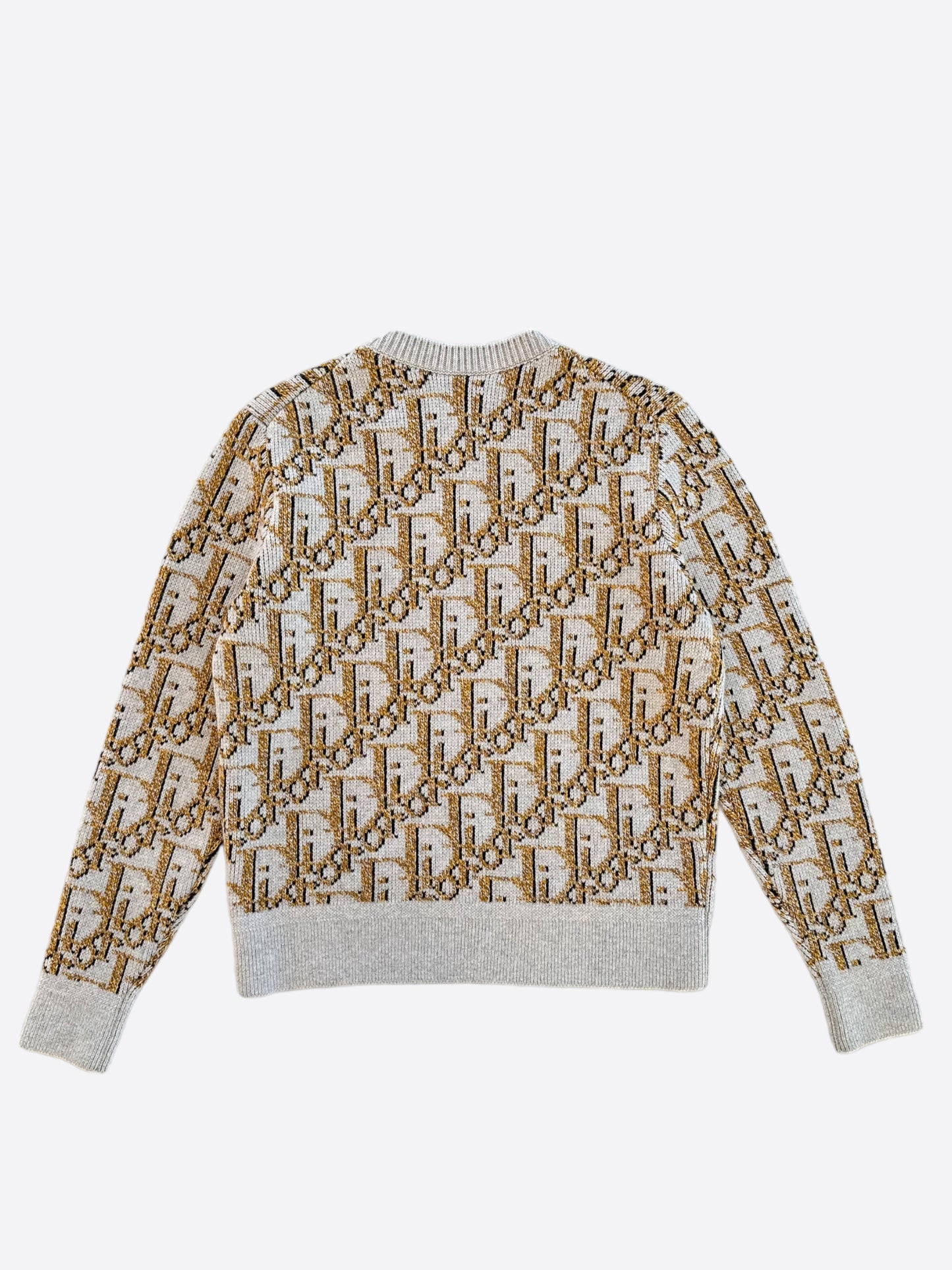 Dior Brown Oblique Wool Knit Sweater