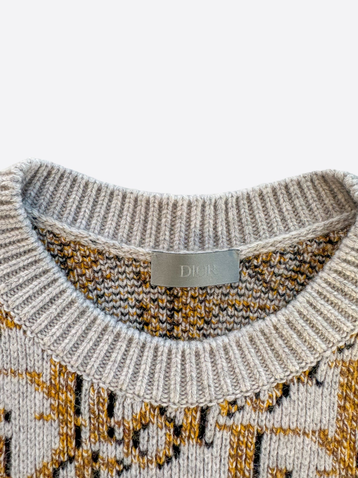 Dior Brown Oblique Wool Knit Sweater