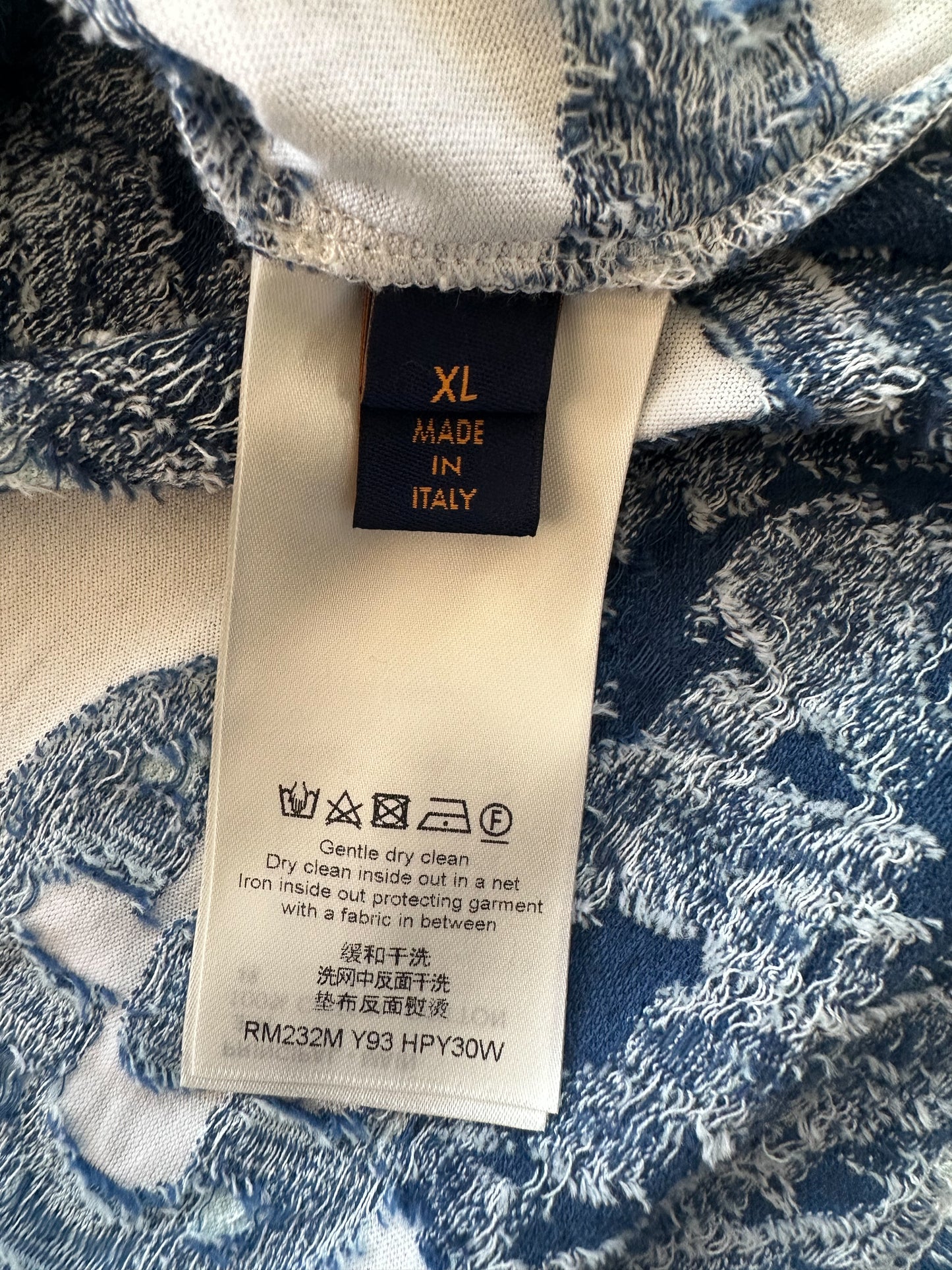 Louis Vuitton Blue & White Aquagarden Monogram T-Shirt