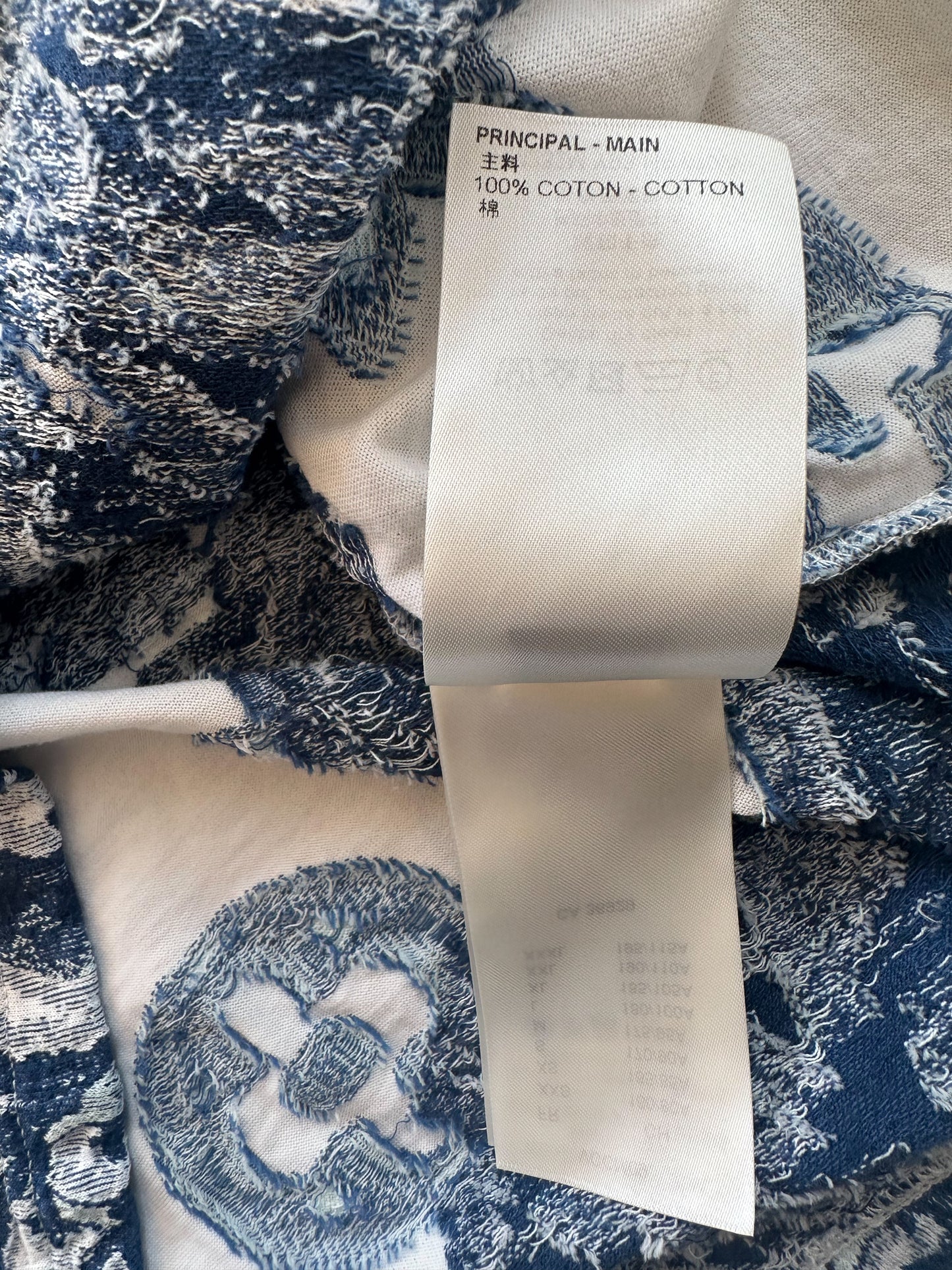 Louis Vuitton Blue & White Aquagarden Monogram T-Shirt