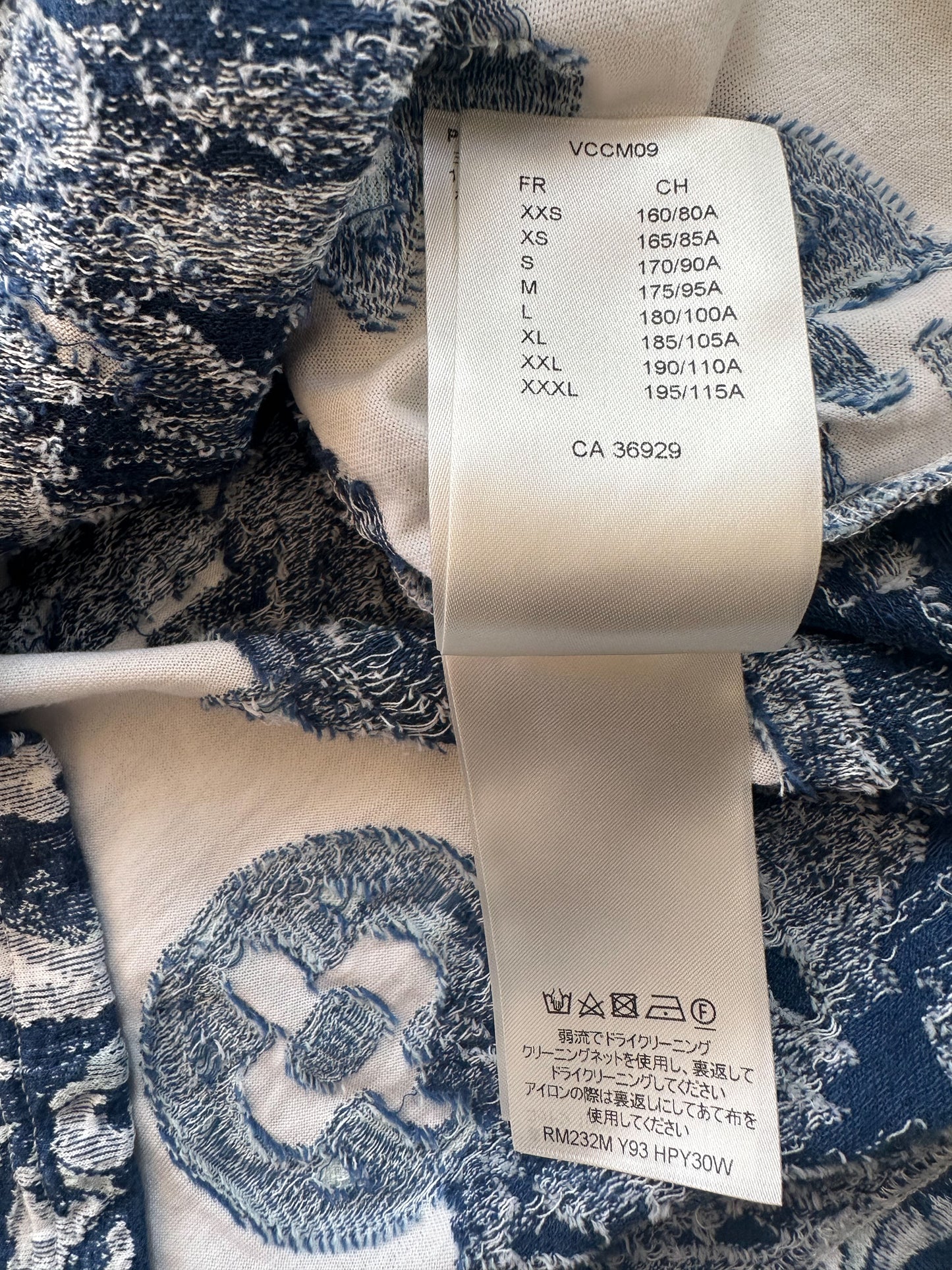 Louis Vuitton Blue & White Aquagarden Monogram T-Shirt
