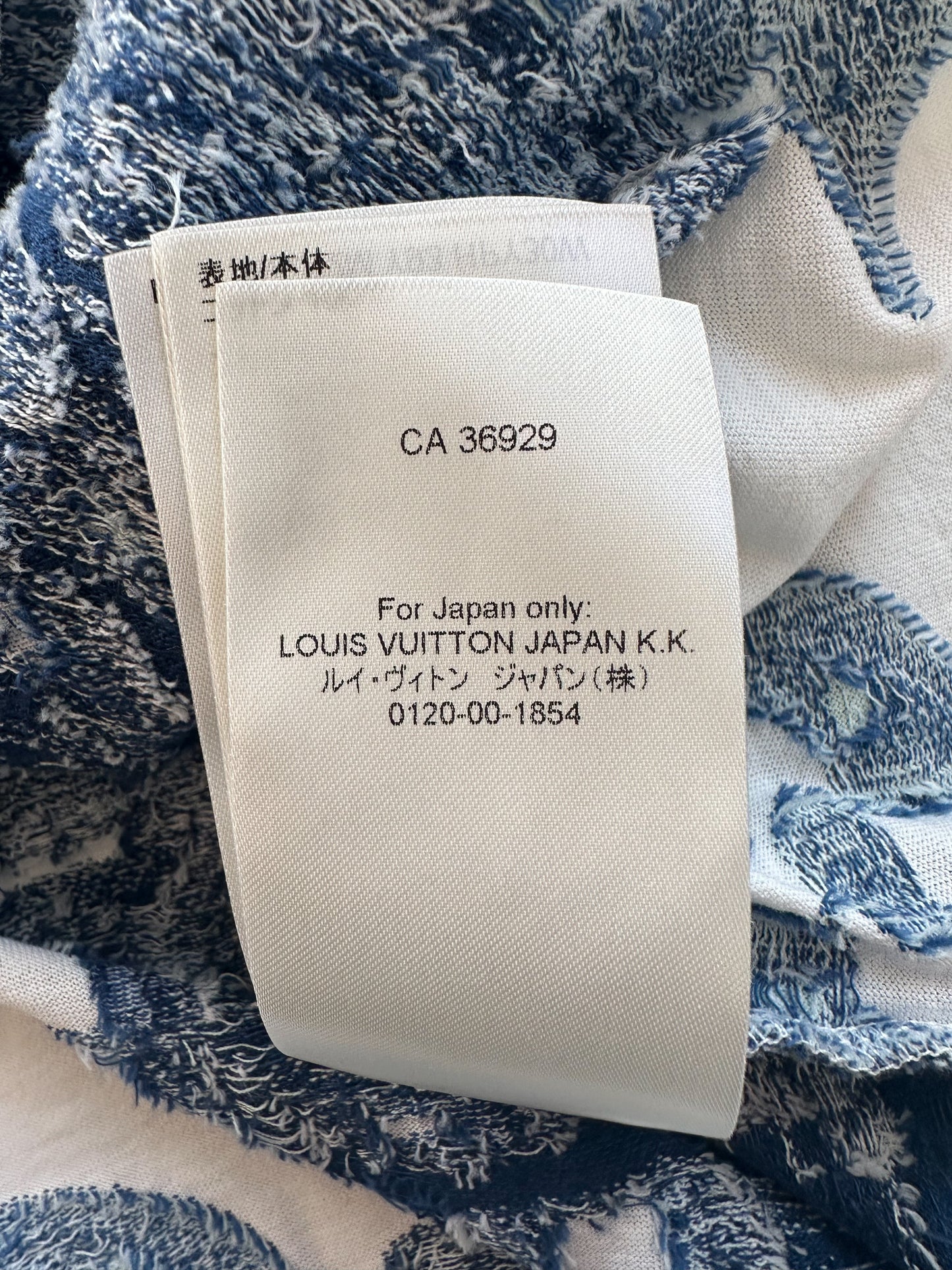 Louis Vuitton Blue & White Aquagarden Monogram T-Shirt