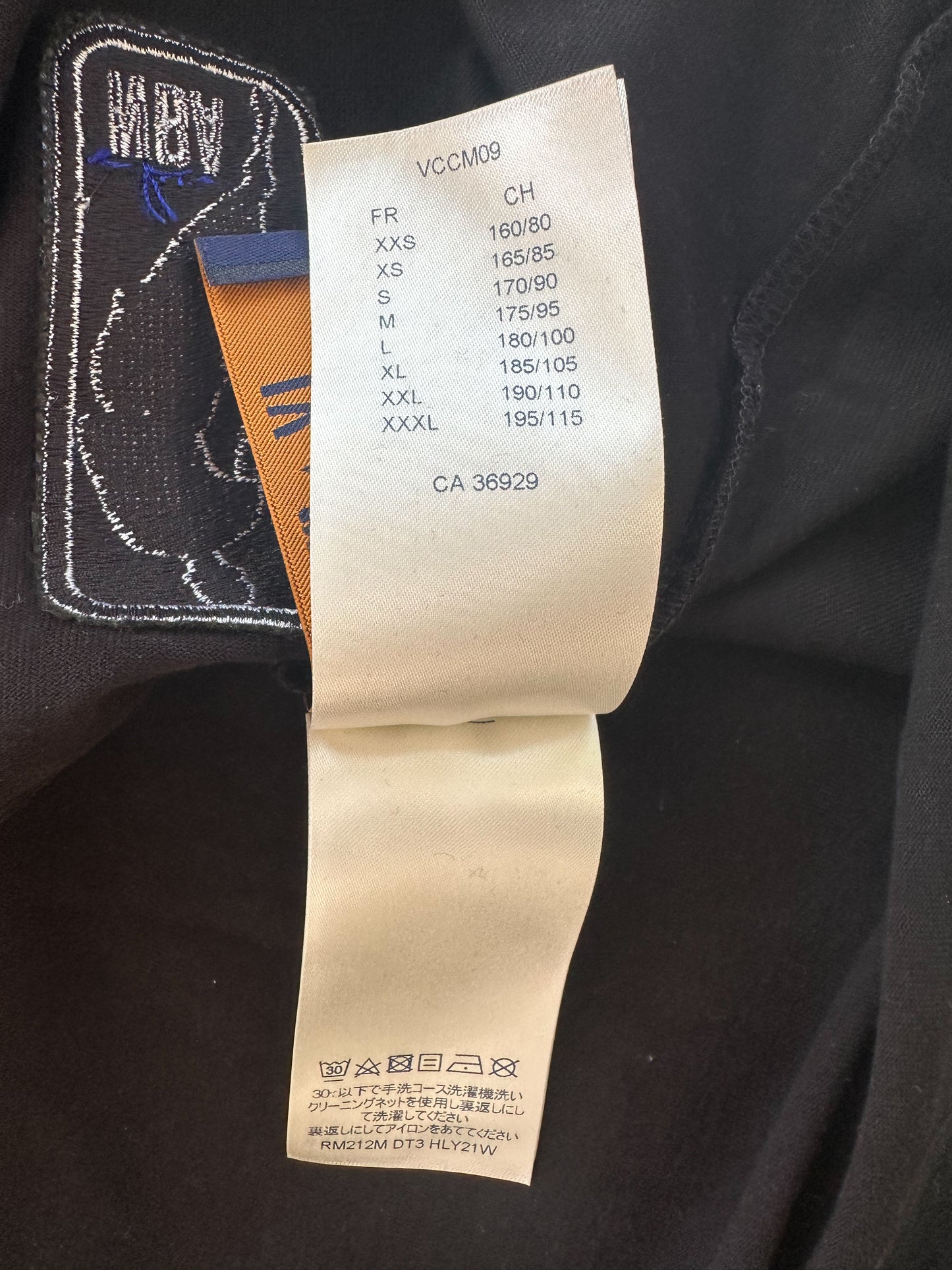 Louis Vuitton NBA Black Embroidered Patches T-Shirt