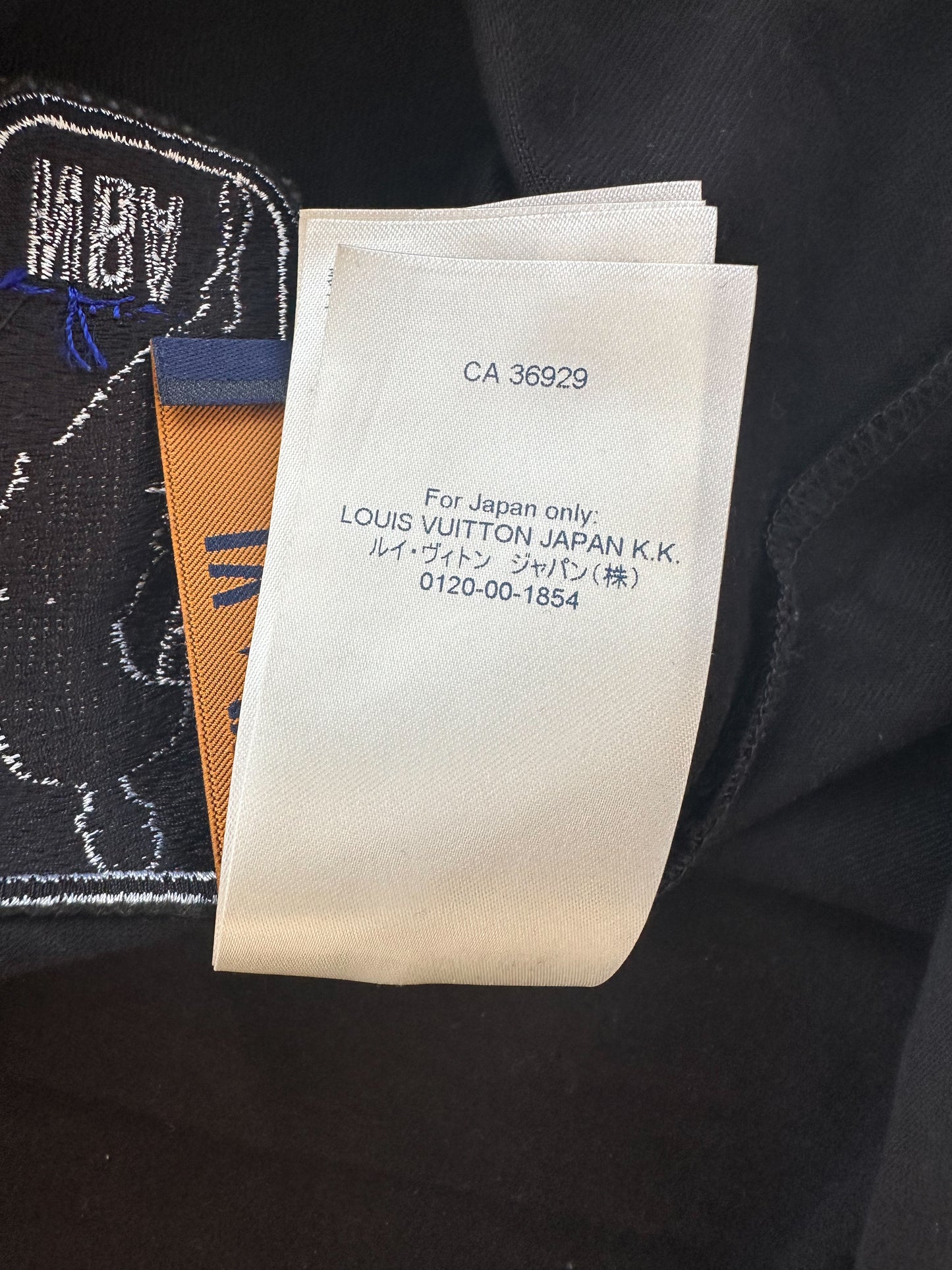 Louis Vuitton NBA Black Embroidered Patches T-Shirt