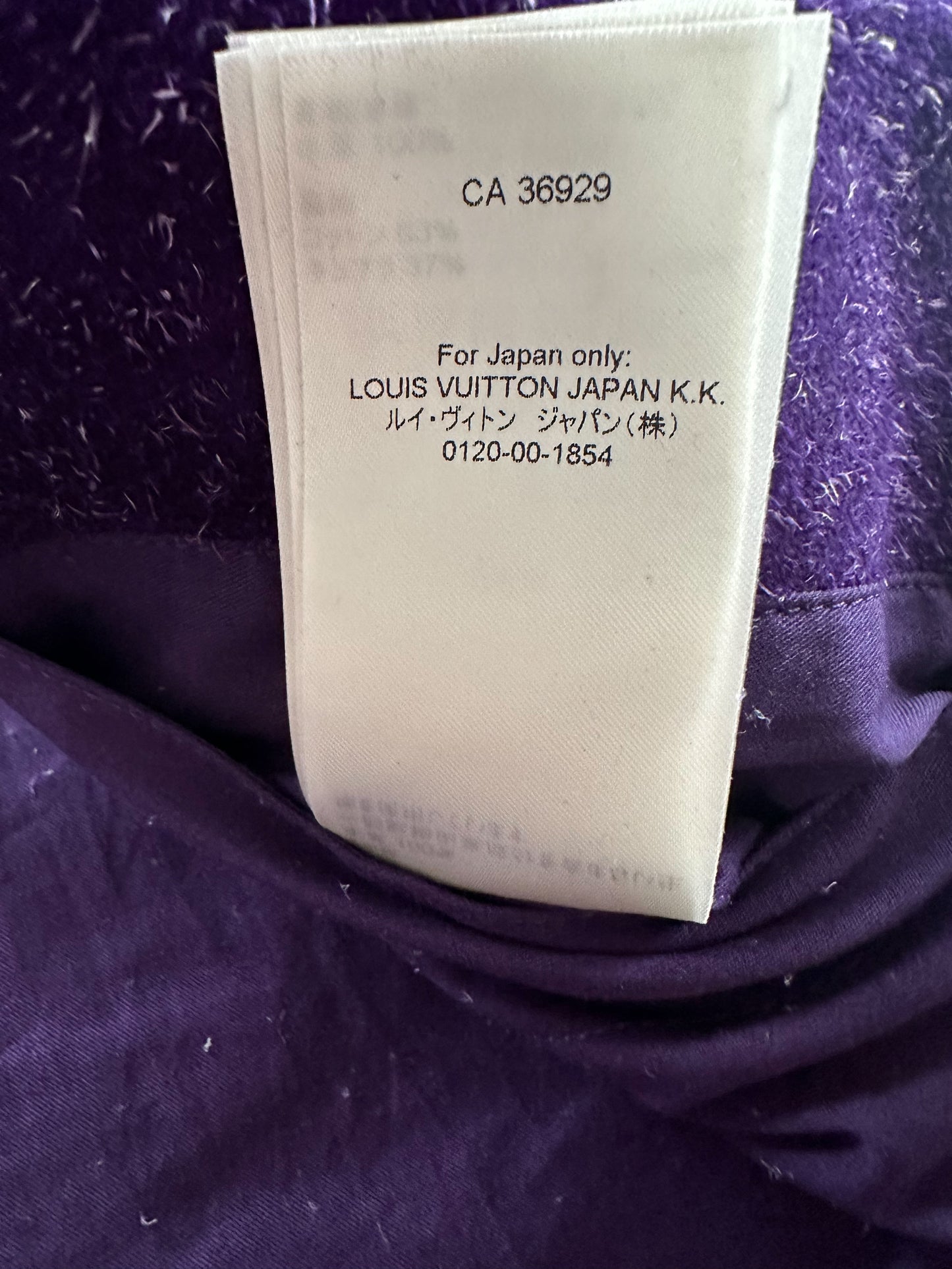 Louis Vuitton Purple Embossed Monogram Suede Workwear Jacket