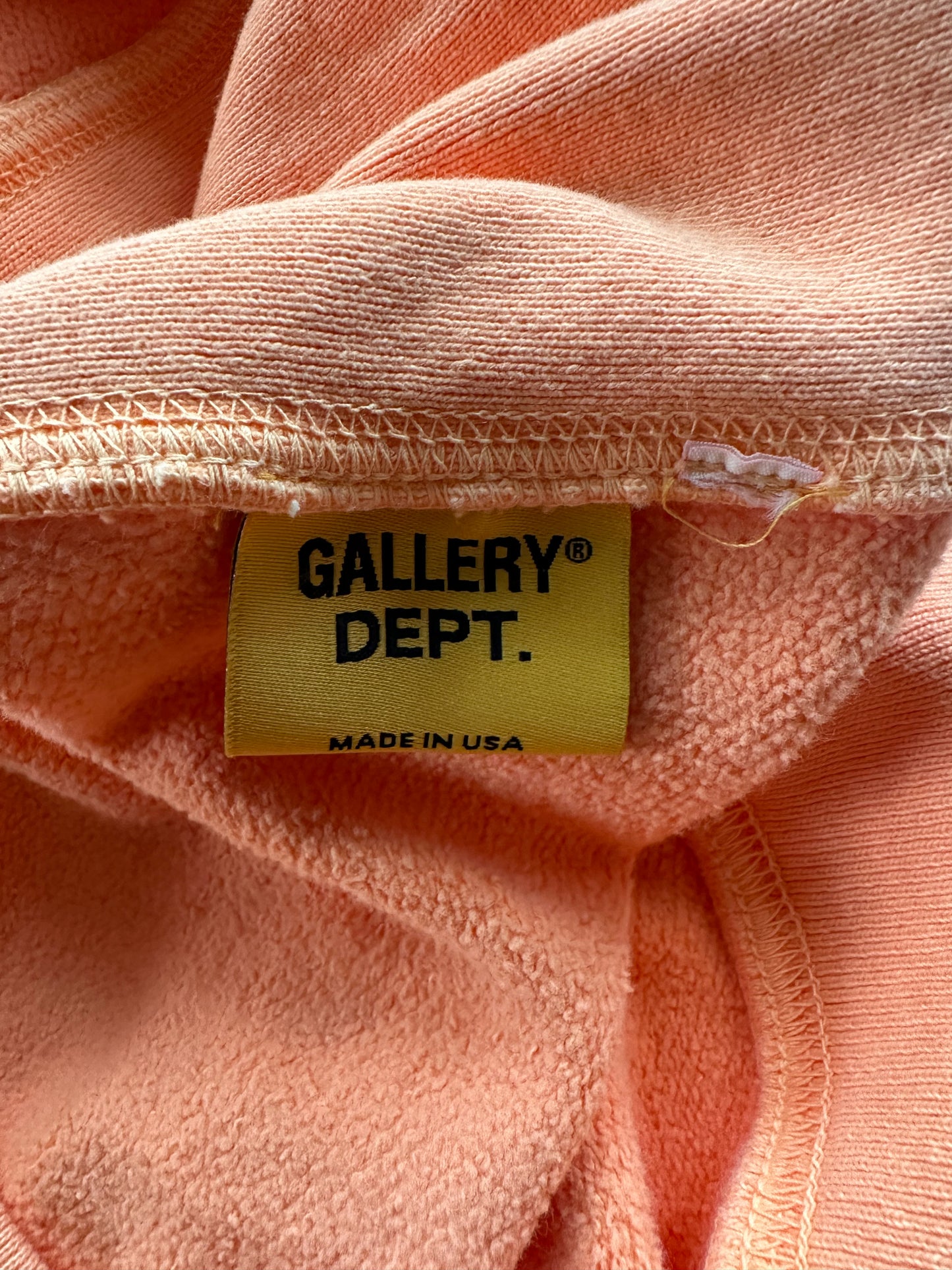 Gallery Dept Orange & Black Dept Logo Hoodie