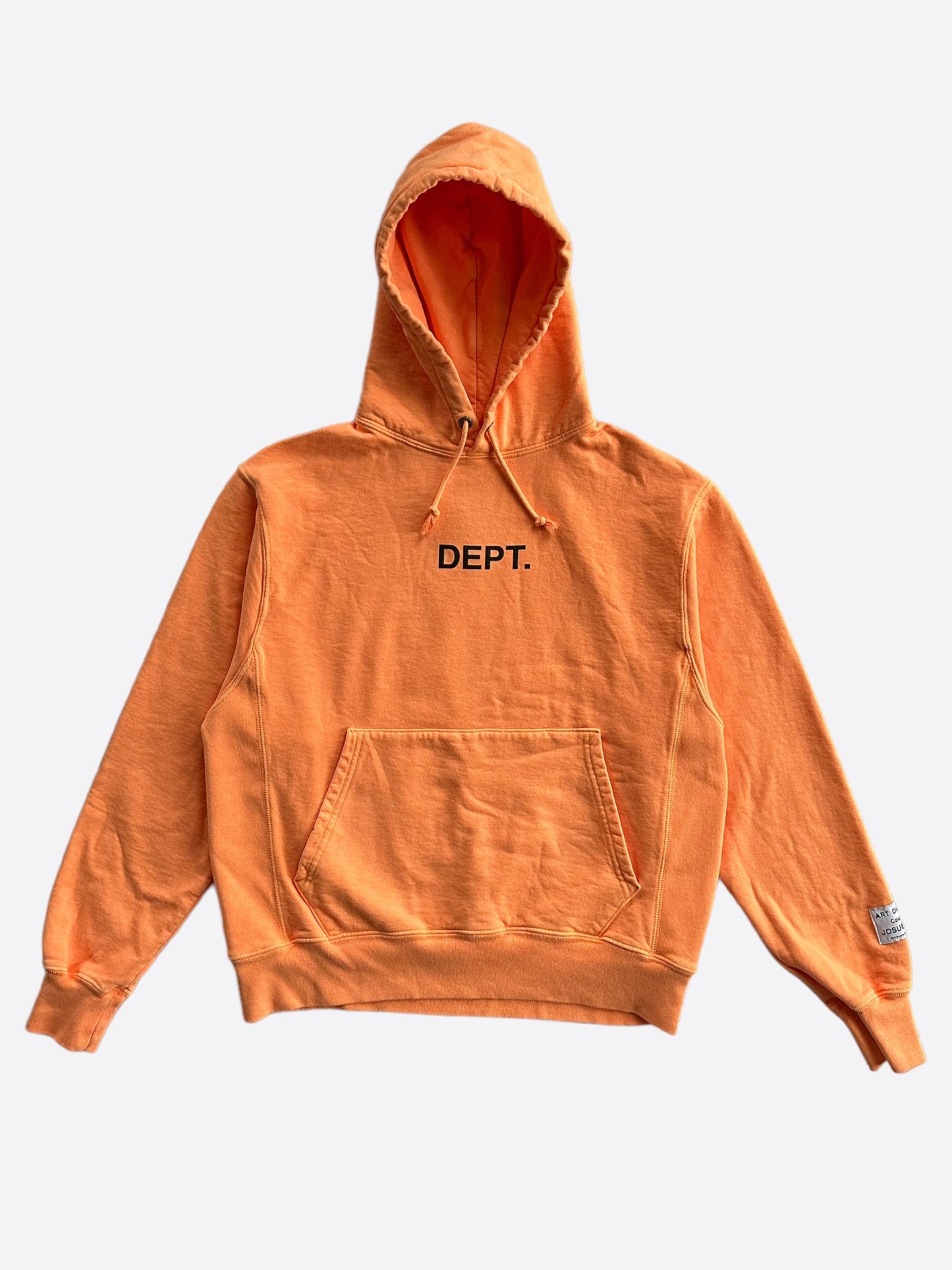 Gallery Dept Orange & Black Dept Logo Hoodie