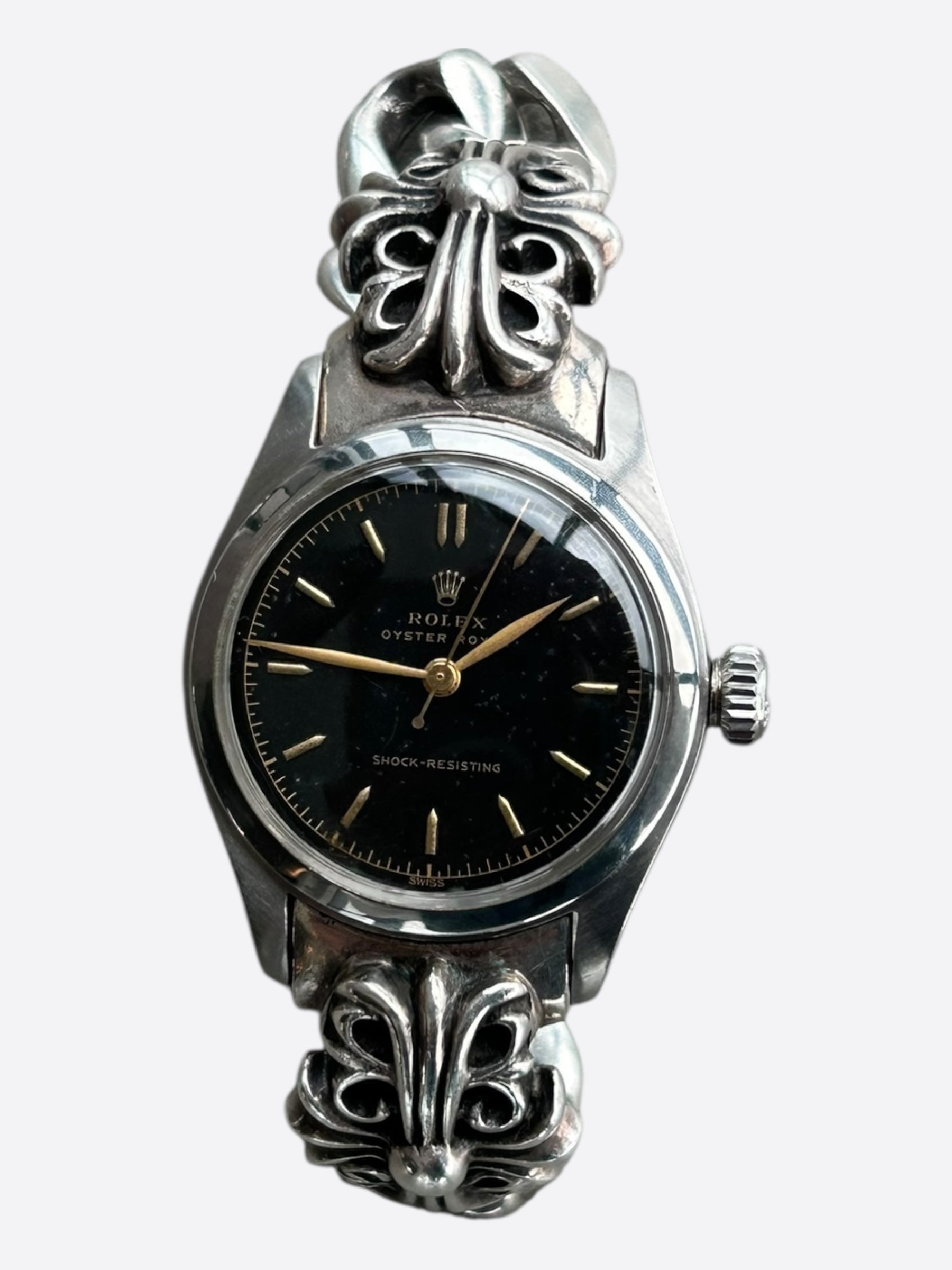 Chrome Hearts Rolex Black Dial Airking – Savonches
