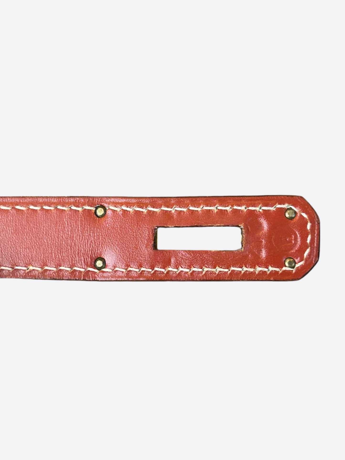 Hermes Sienne Red & Gold Hardware Box Leather Kelly 28
