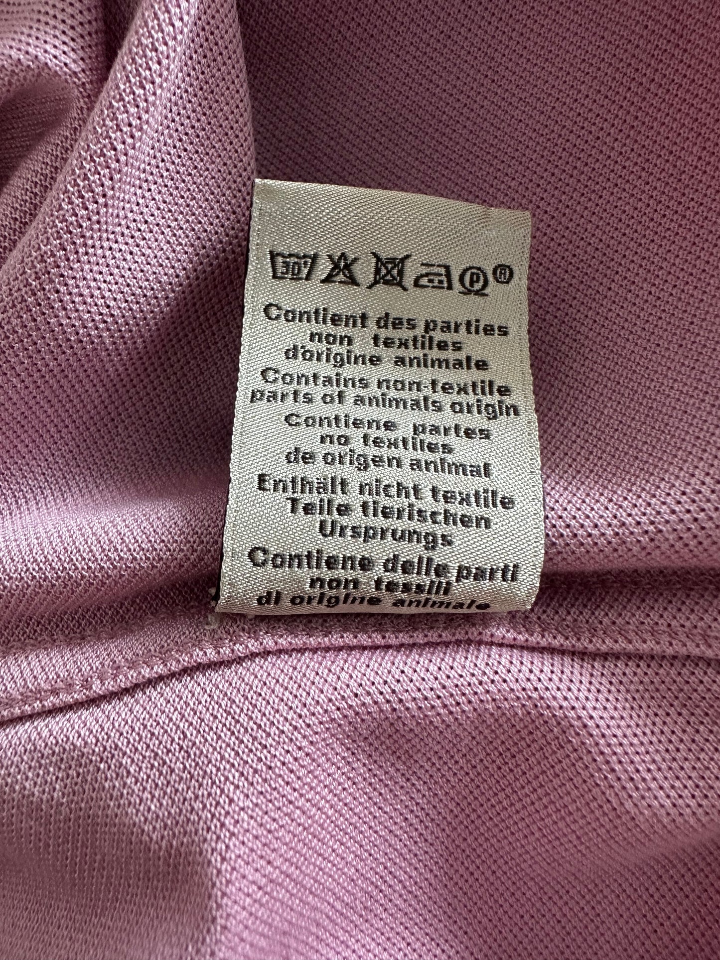 Hermes Pink H Embroidered Polo T-Shirt