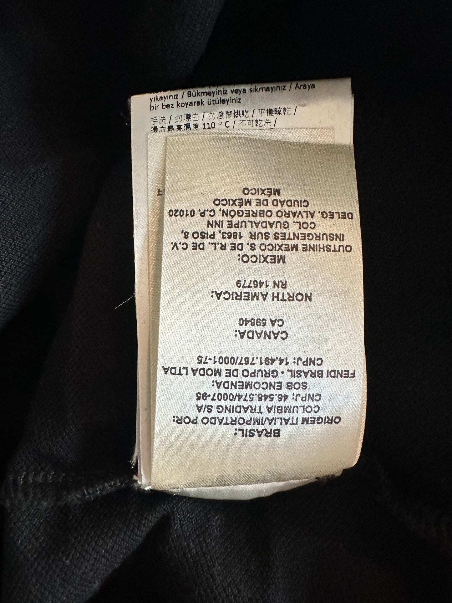 Fendi Black FF Monogram T-Shirt