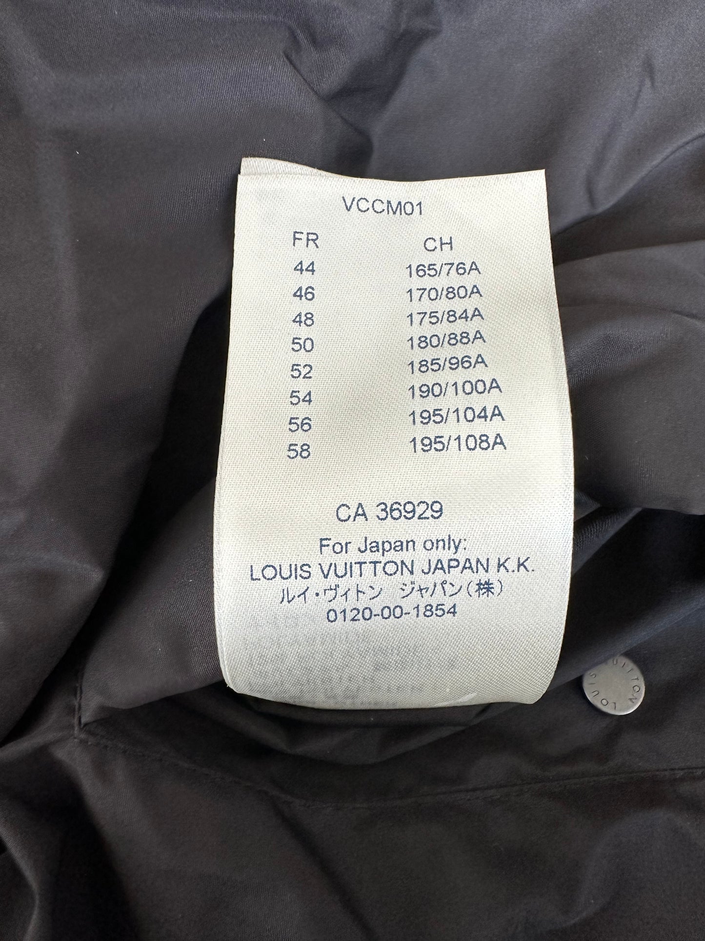 Louis Vuitton Black Flower Monogram Reversible Puffer