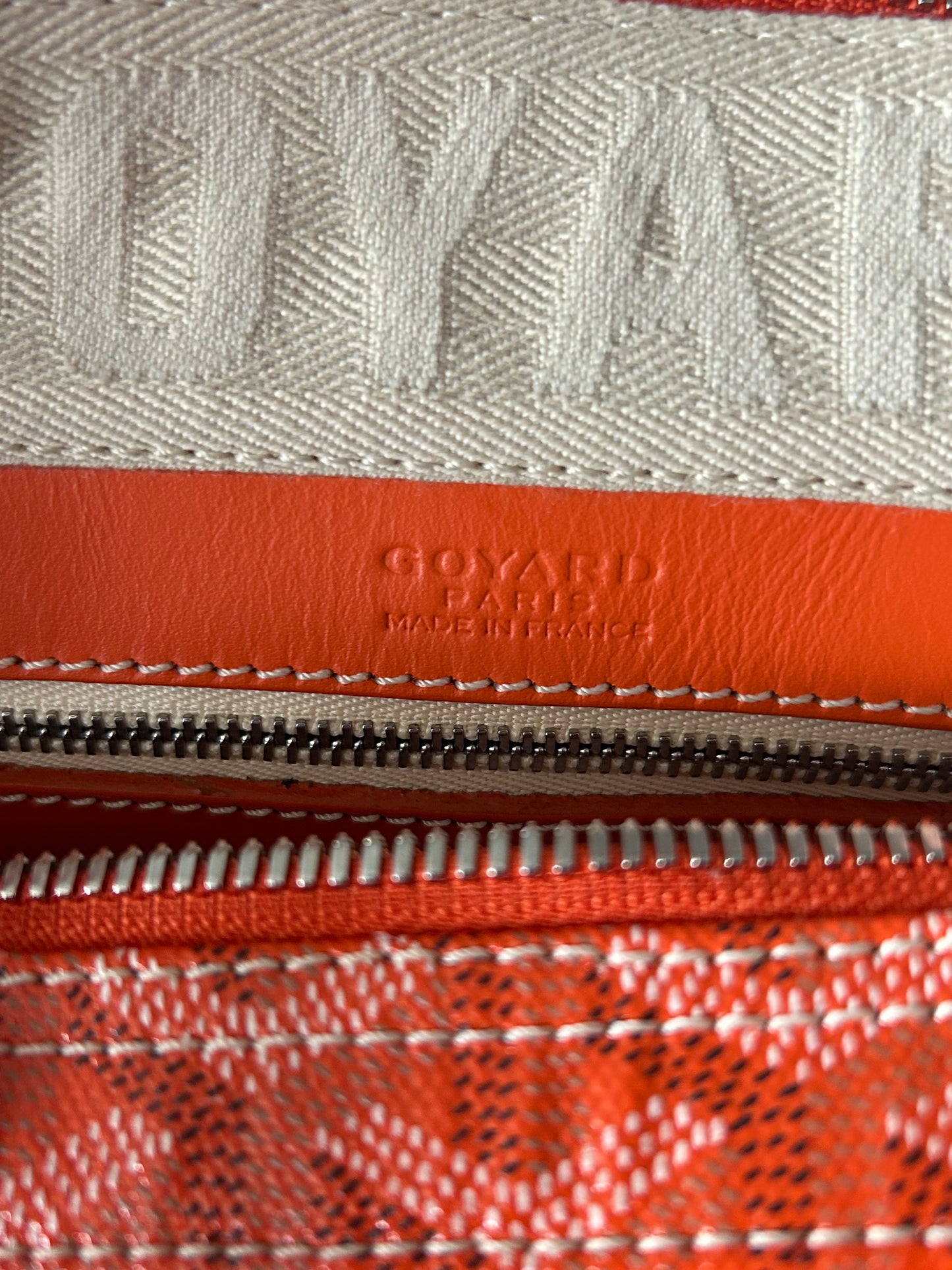 Goyard Orange Croisiere 40 Duffel Bag