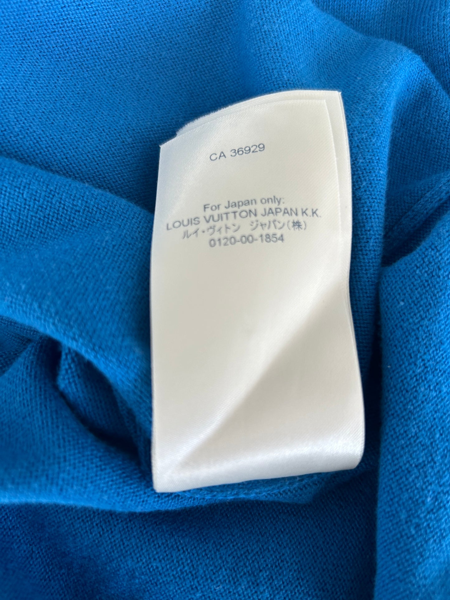 Louis Vuitton Blue & White Everyday Logo Intarsia T-Shirt