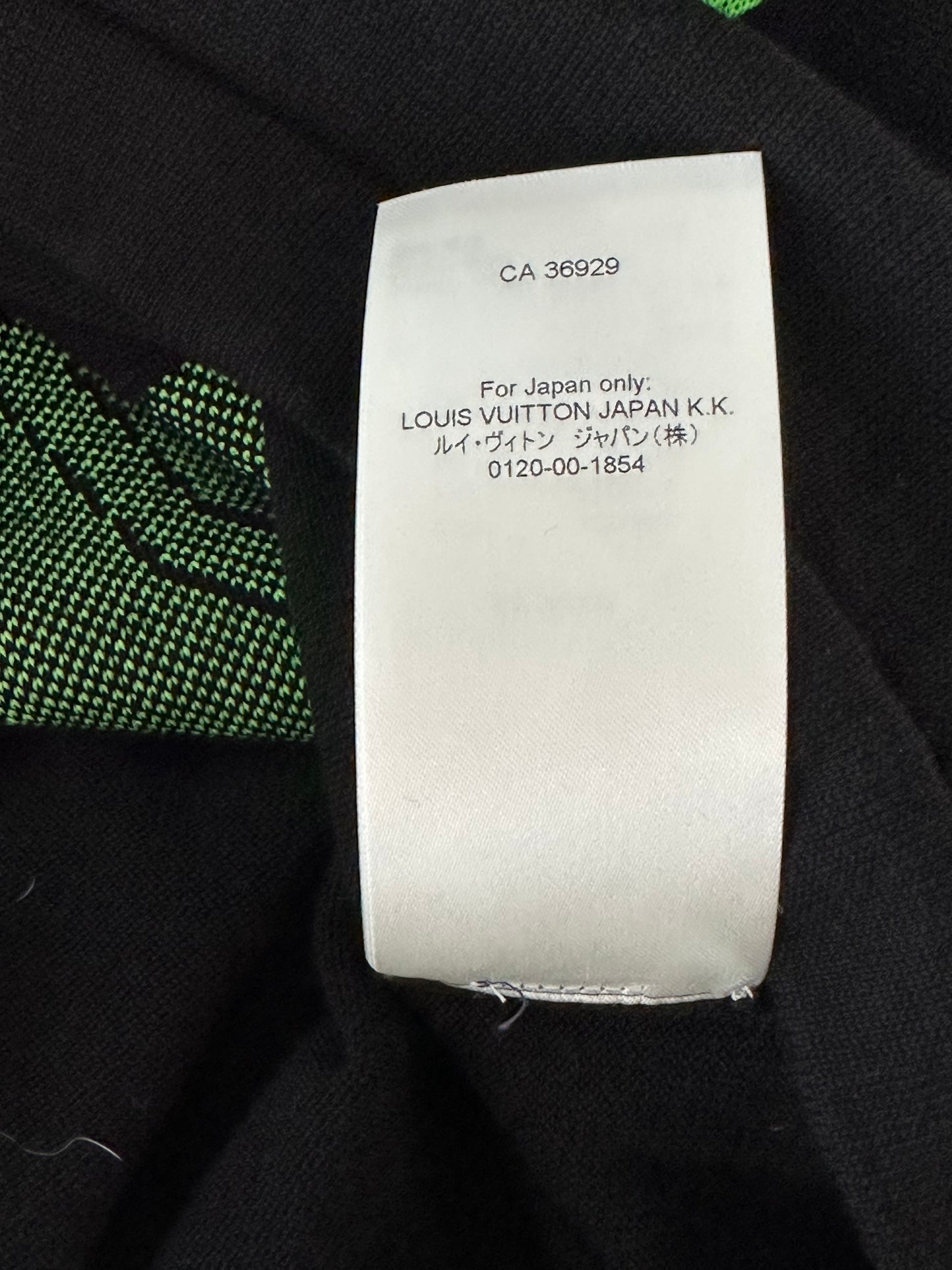 Louis Vuitton Black & Green 1854 Intarsia T-Shirt