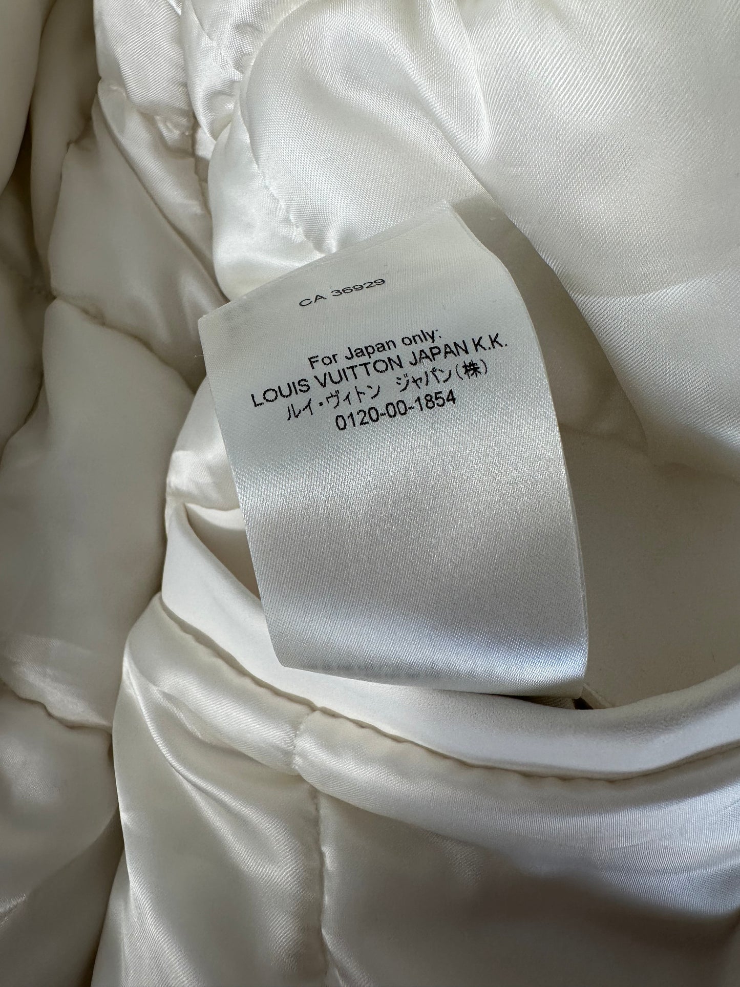 Louis Vuitton White Ornaments Leather Bomber Jacket