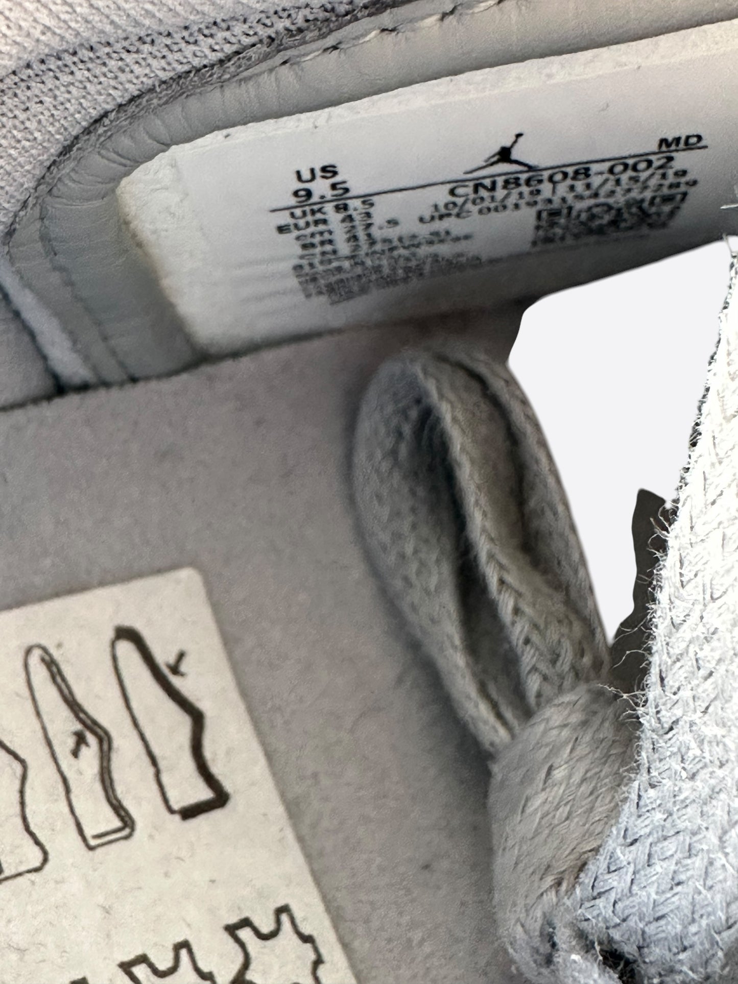 Dior Air Jordan Grey & White Oblique Low Top Sneakers