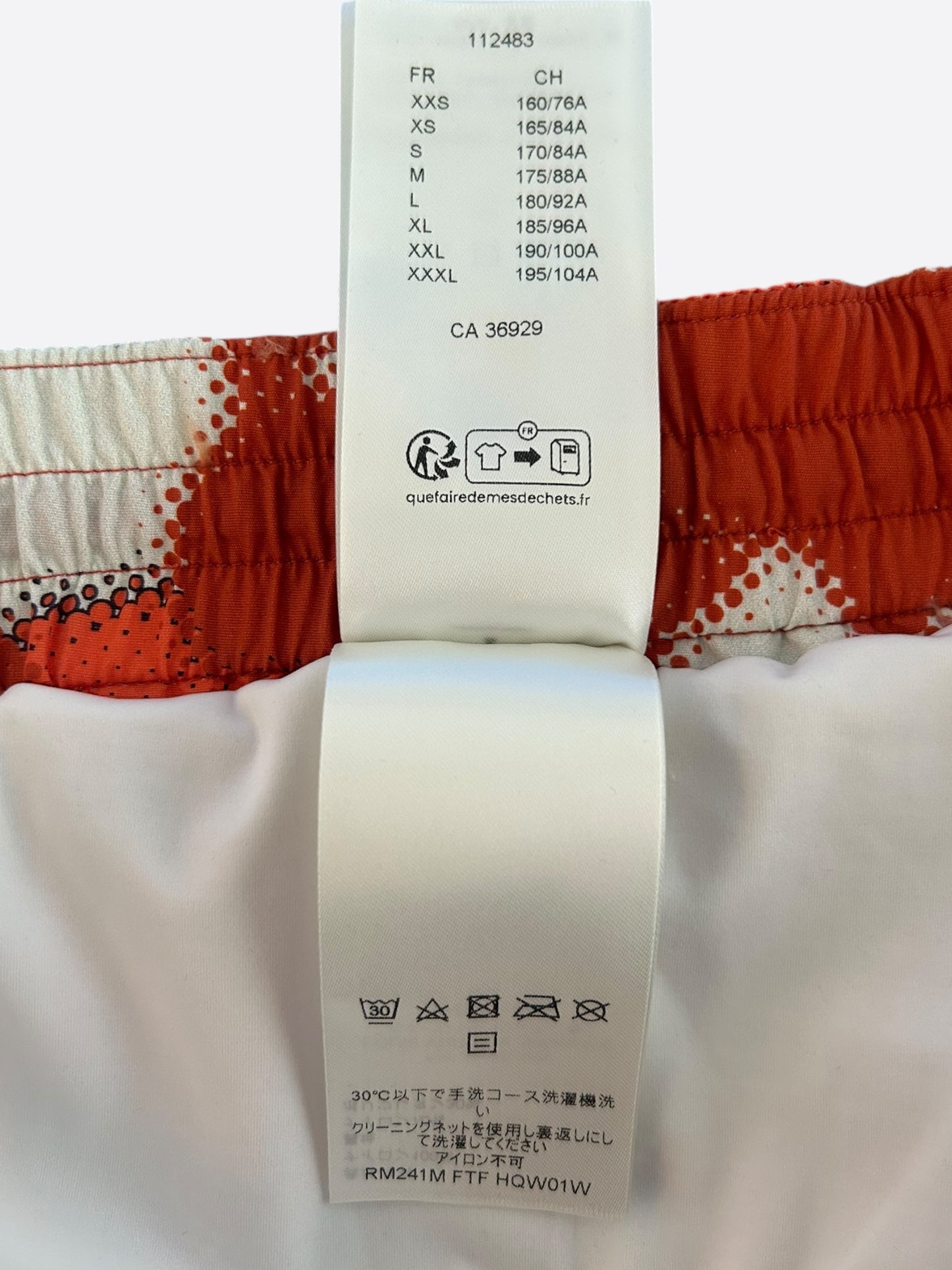 Louis Vuitton Orange Camouflage Swim Shorts