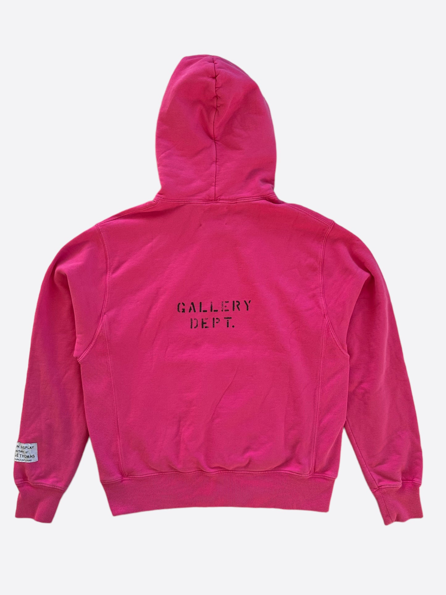 Gallery Dept Pink & Yellow Logo Hoodie