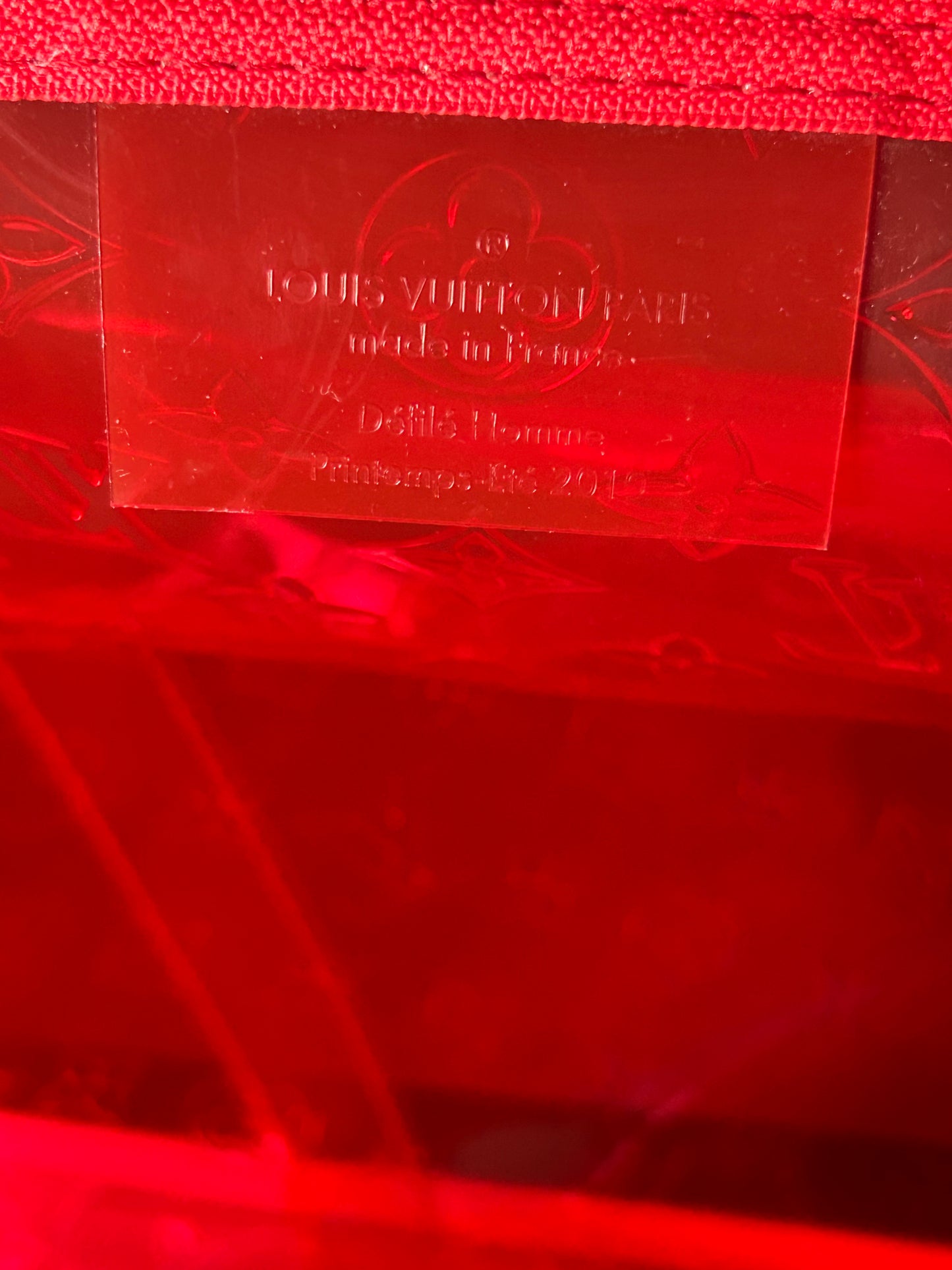 Louis Vuitton Red Prism Keepall 50