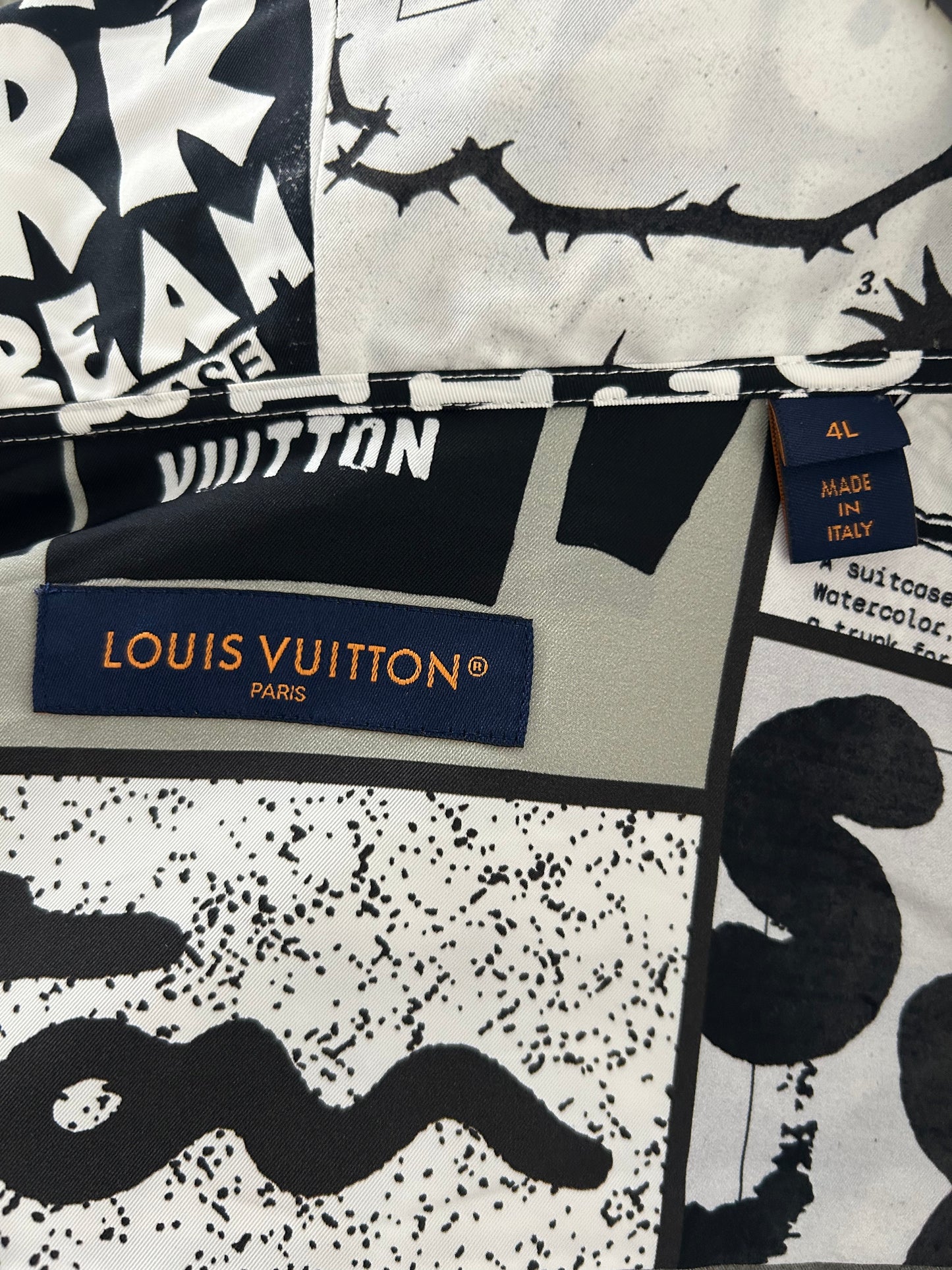 Louis Vuitton White & Multicolor Graphic Windbreaker