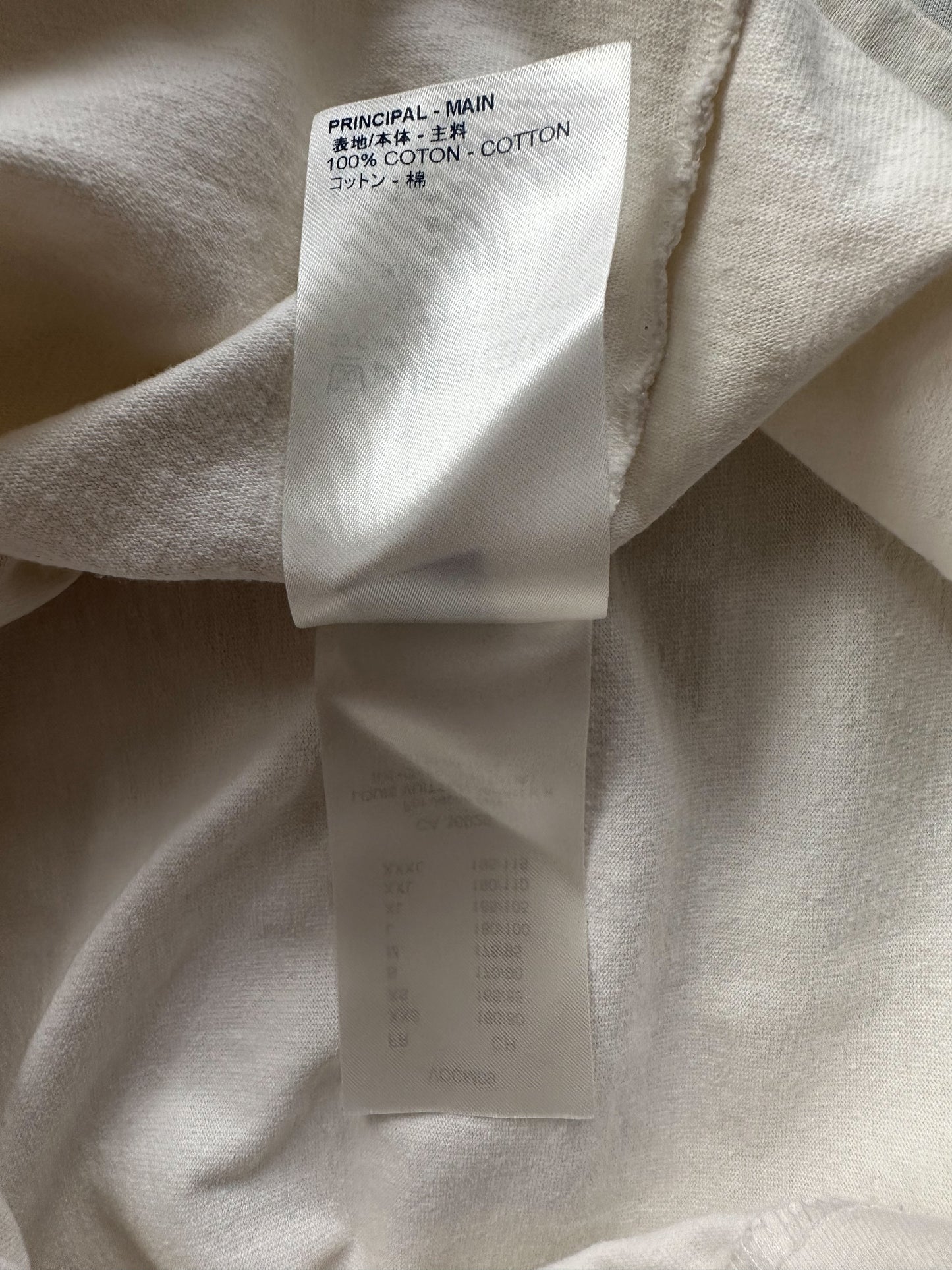 Louis Vuitton White Barcode Logo T-Shirt