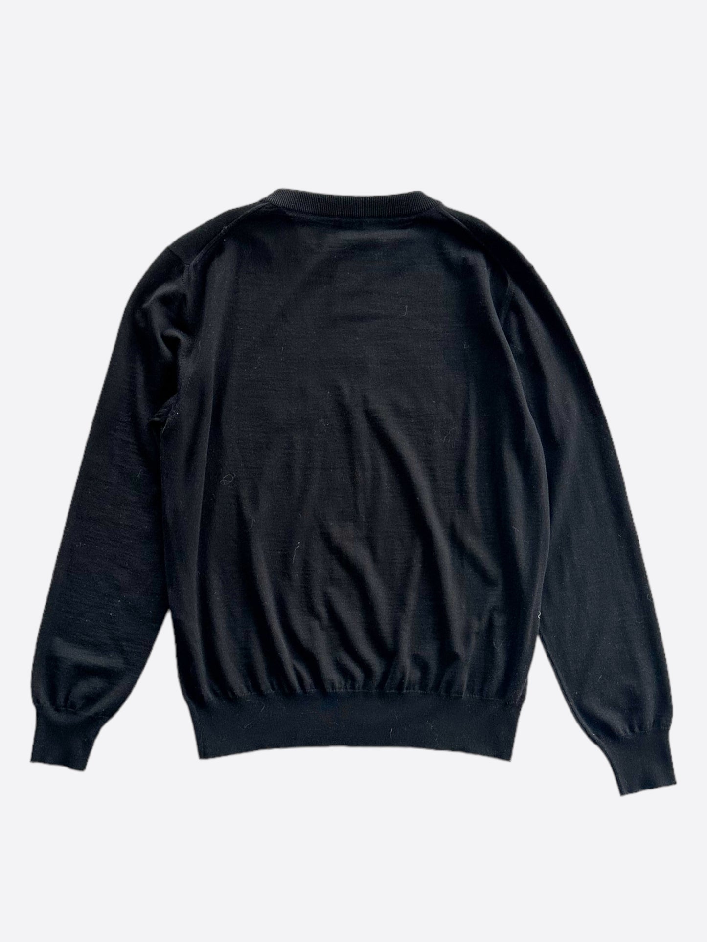 Dior Sorayama Black Cherry Blossom Wool Sweater