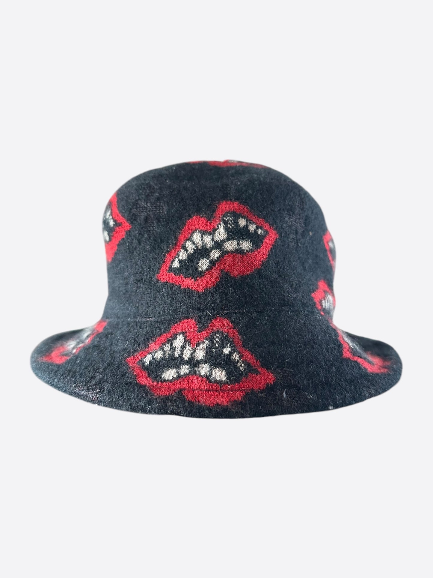Chrome Hearts Matty Boy Black Chomper Cashmere Bucket Hat