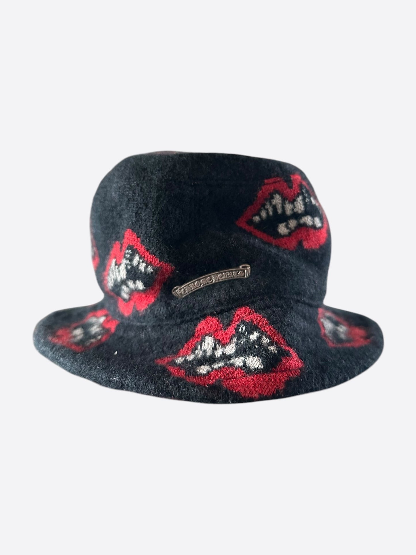 Chrome Hearts Matty Boy Black Chomper Cashmere Bucket Hat