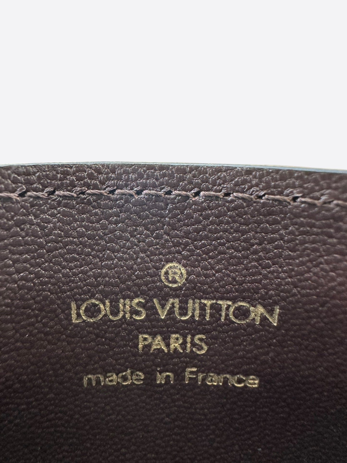 Louis Vuitton Brown & Gold Crocodile Cardholder