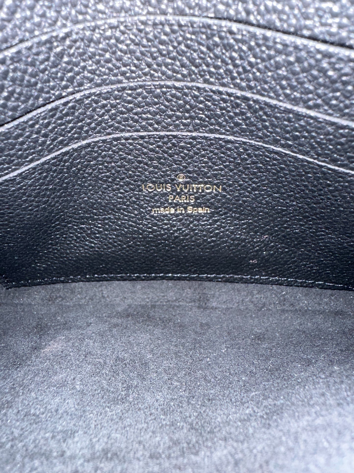 Louis Vuitton Black Monogram Empreinte Doublezip Pochette