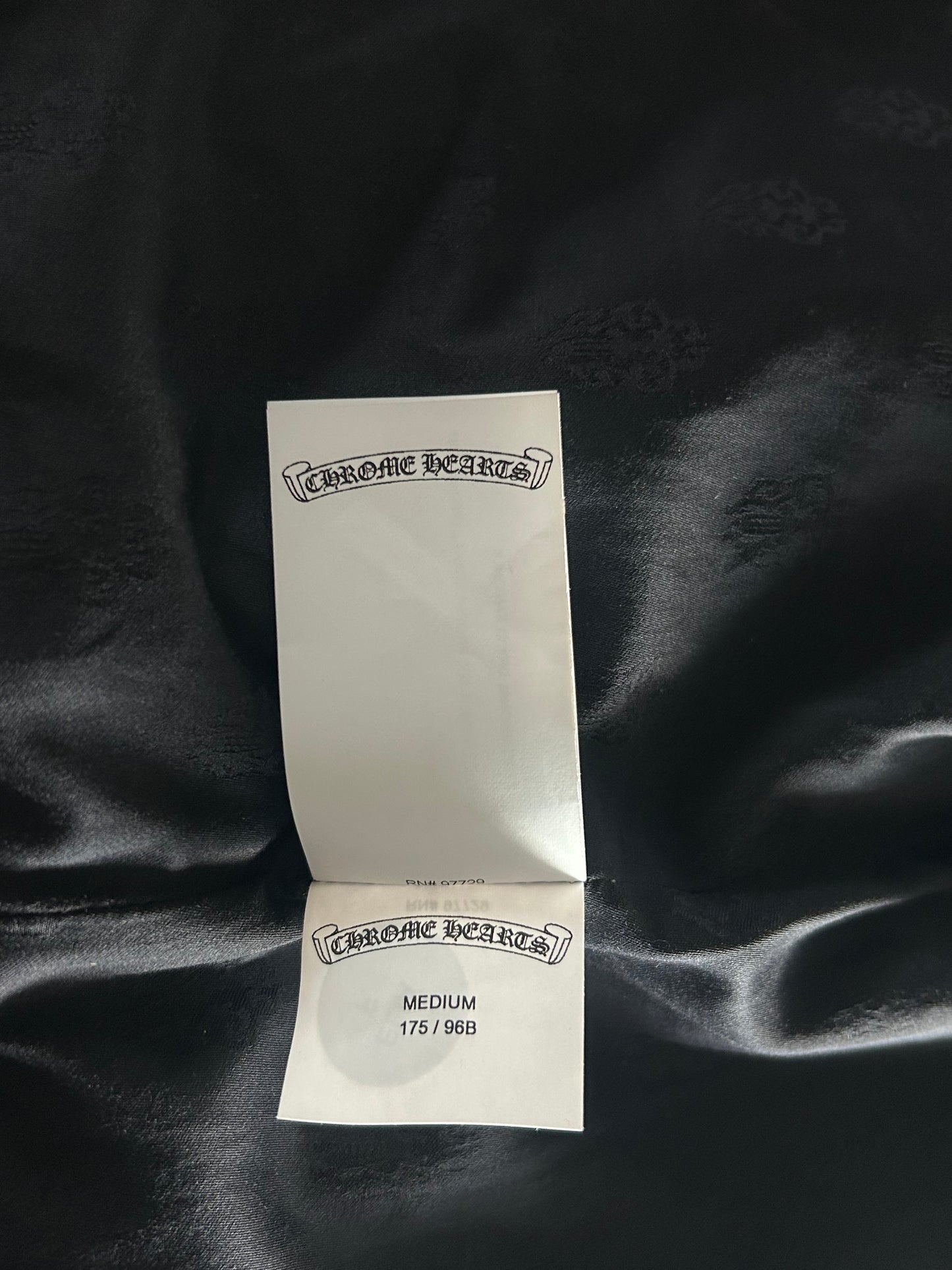 Chrome Hearts Black & Red Floral Patch Fleur Jacket