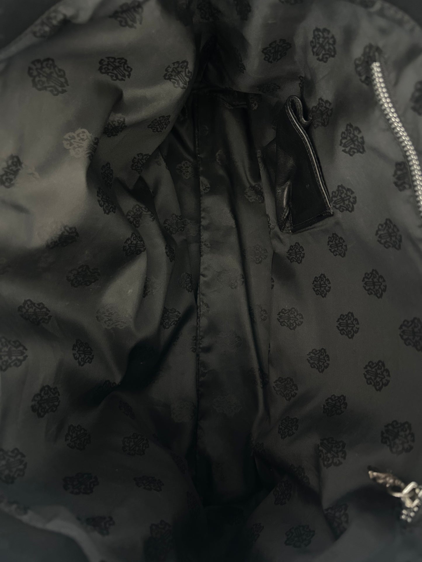 Chrome Hearts Black Multicolor Cross Patch & Dagger Tote Bag