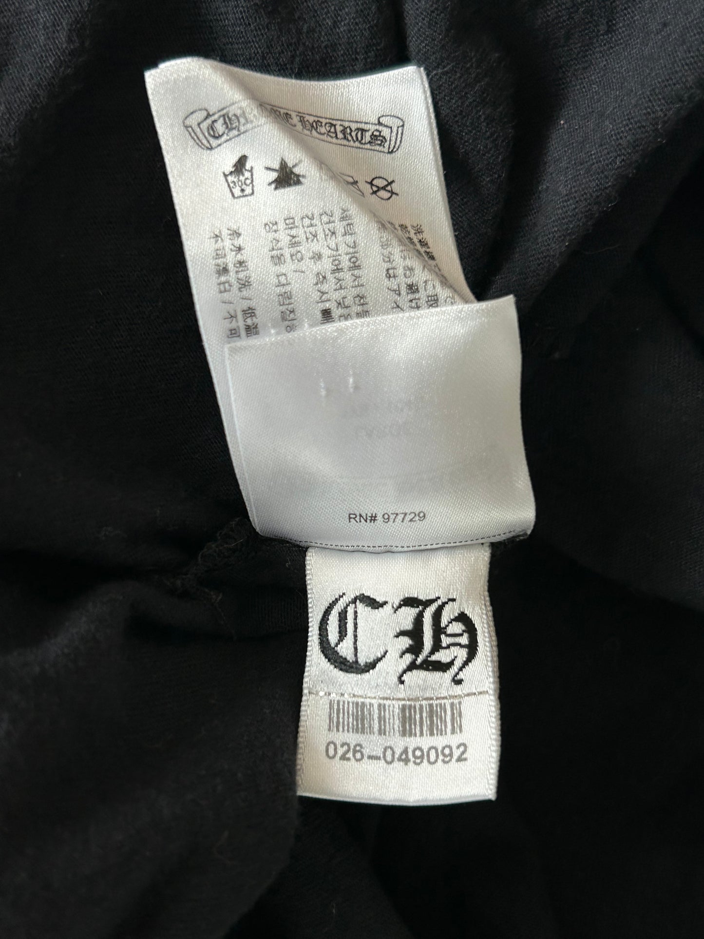 Chrome Hearts Black Multicolor Cross Logo T-Shirt