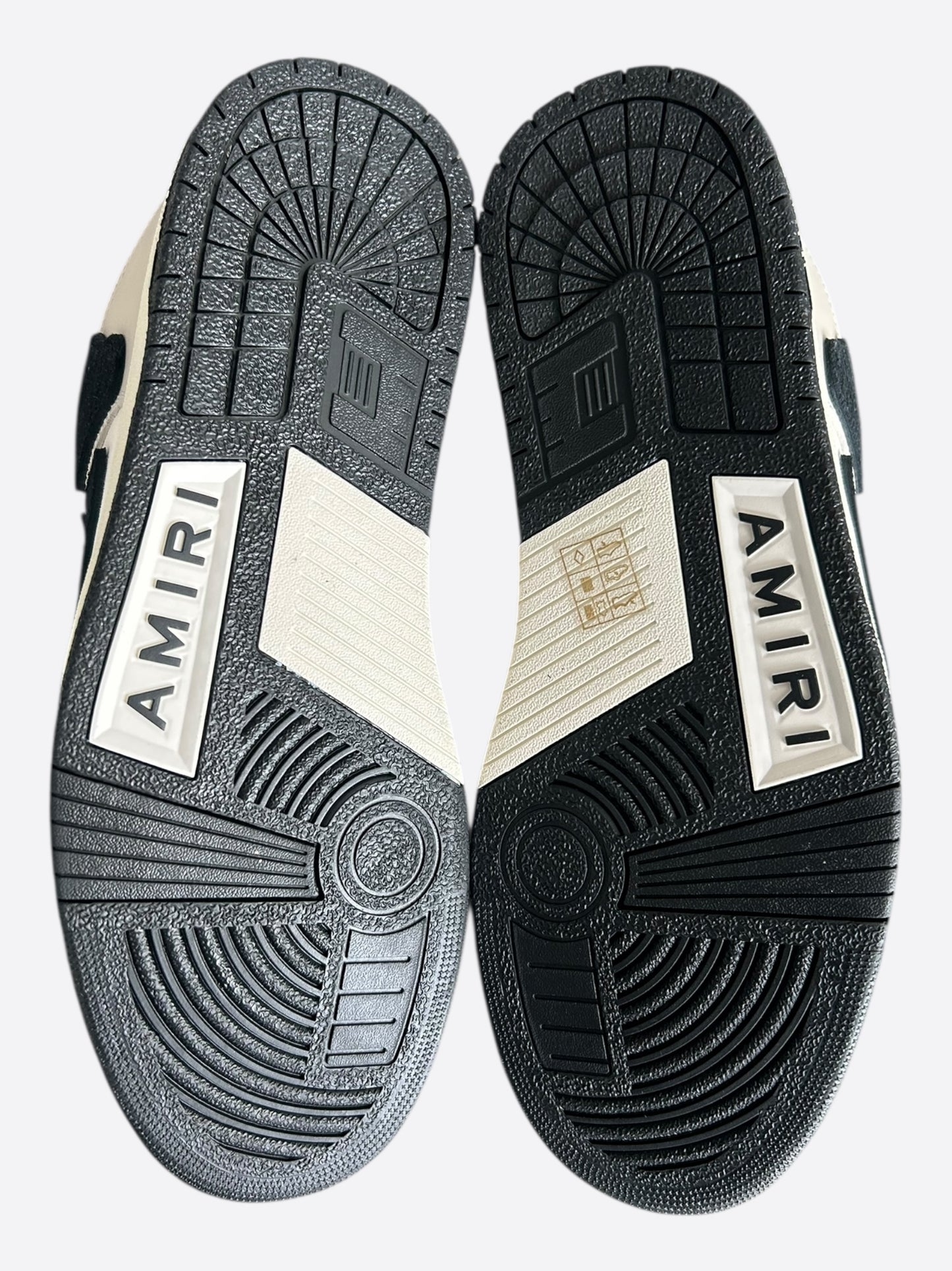 Amiri Grey & Black Skel Low Top Sneakers