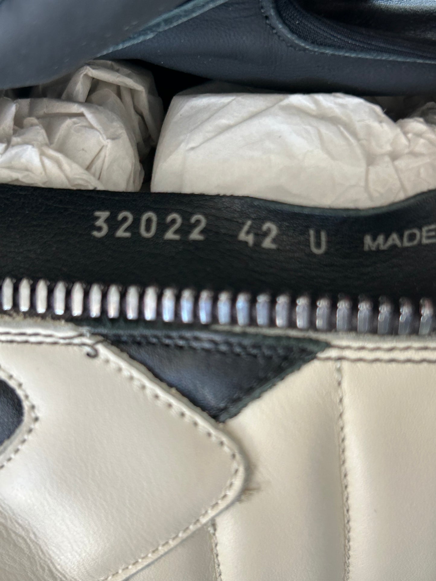 Rick Owens Black & White Geobasket Sneakers