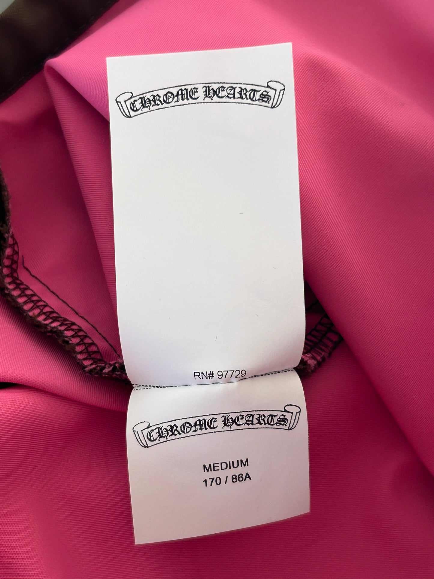 Chrome Hearts Brown & Pink Cross Patch Women's Shirt