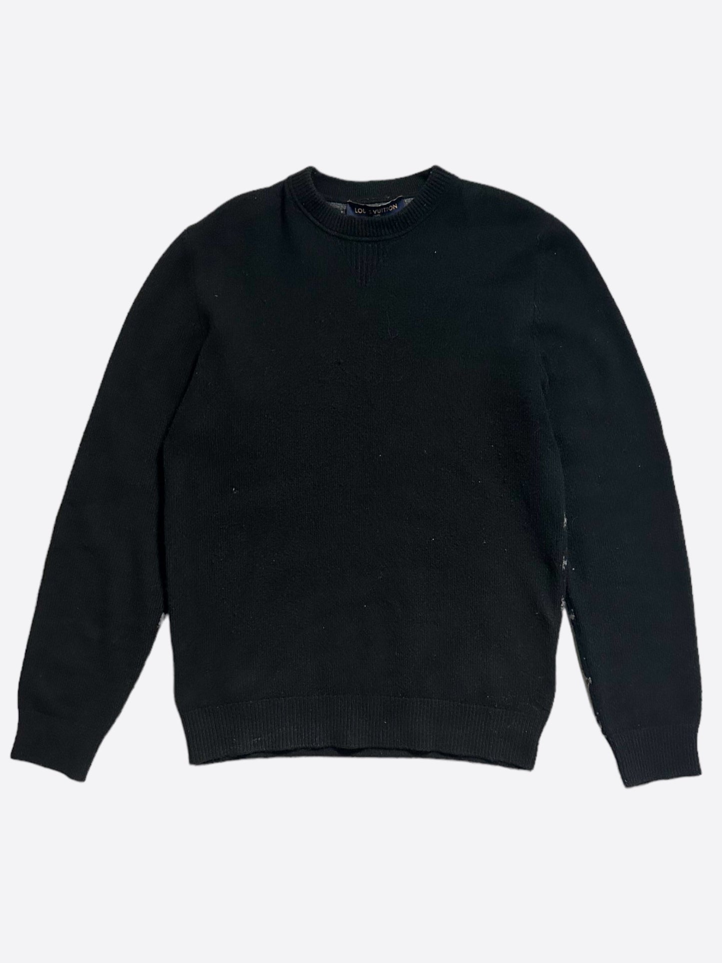 Louis Vuitton Black & Grey Monogram Cashmere Sweater