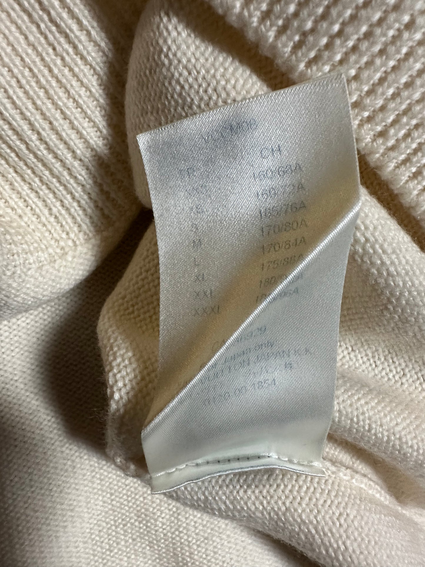 Louis Vuitton Beige Monogram Clock Wool Sweater